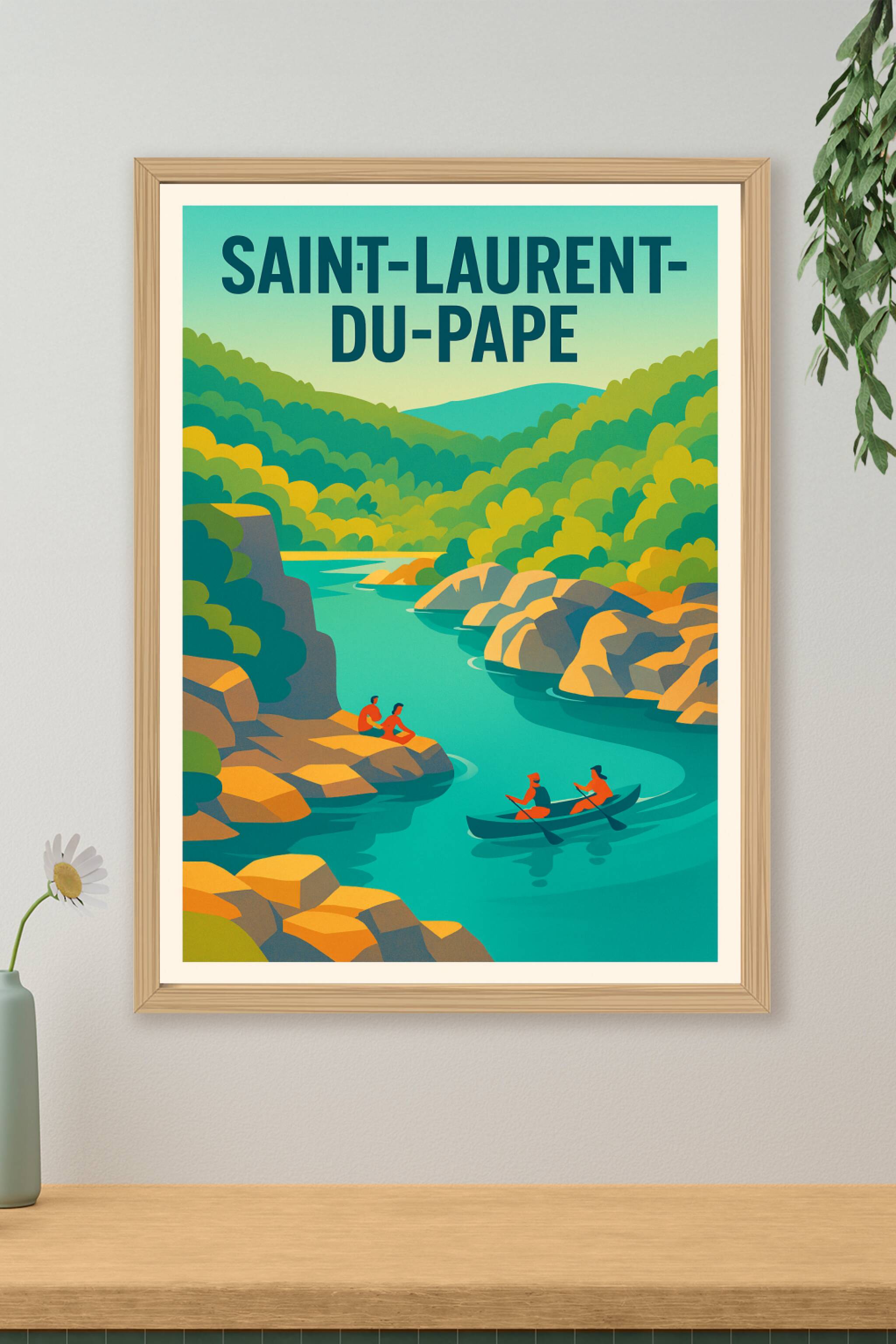 Affiche de Saint-Laurent-du-Pape - Évasion nature au fil de l'eau