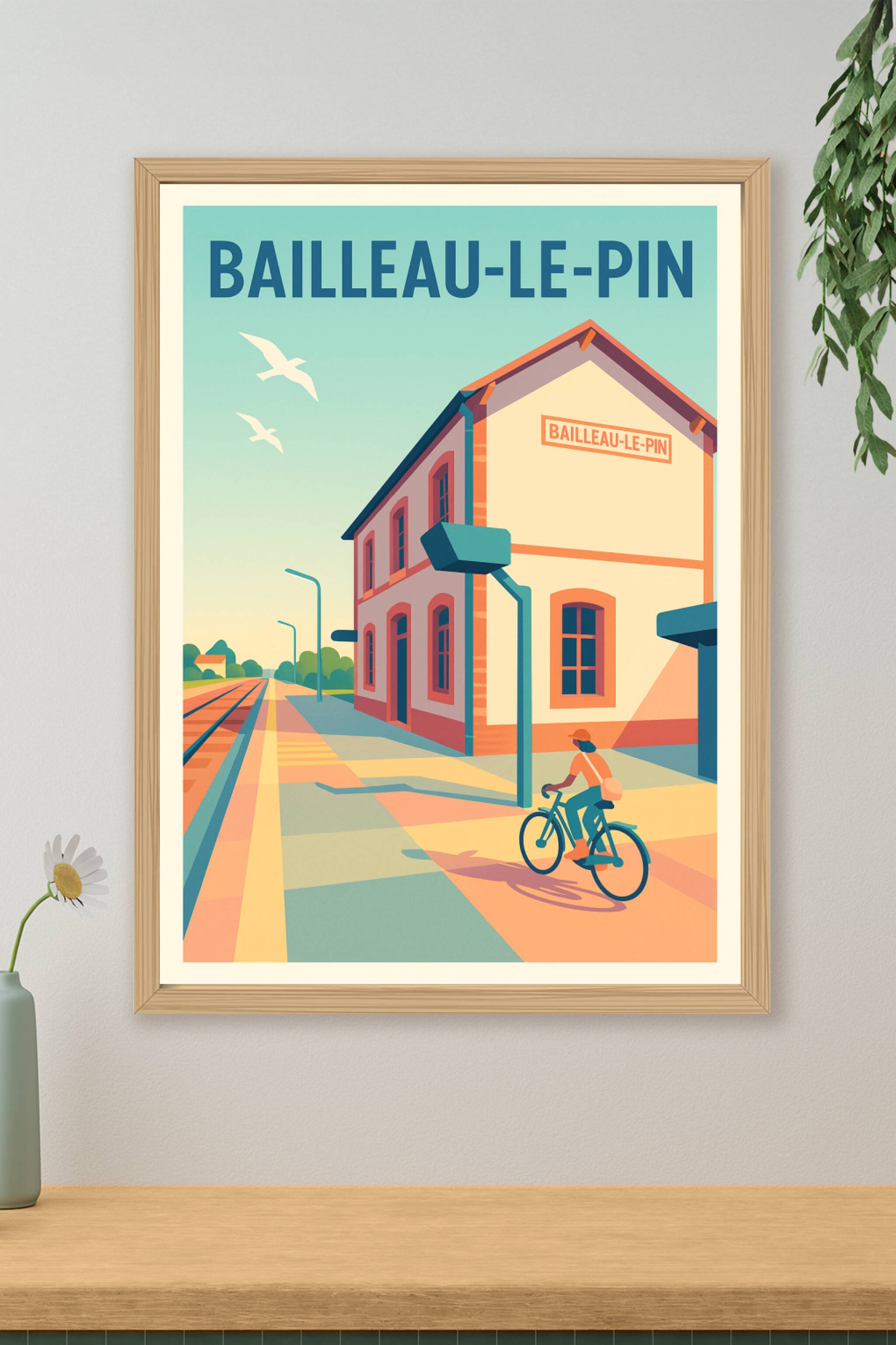 Affiche de Bailleau-le-Pin - L'évasion à vélo au cœur de la gare