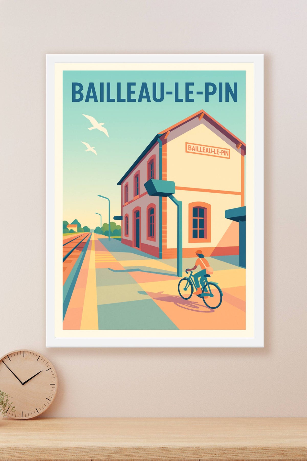 Affiche de Bailleau-le-Pin - L'évasion à vélo au cœur de la gare