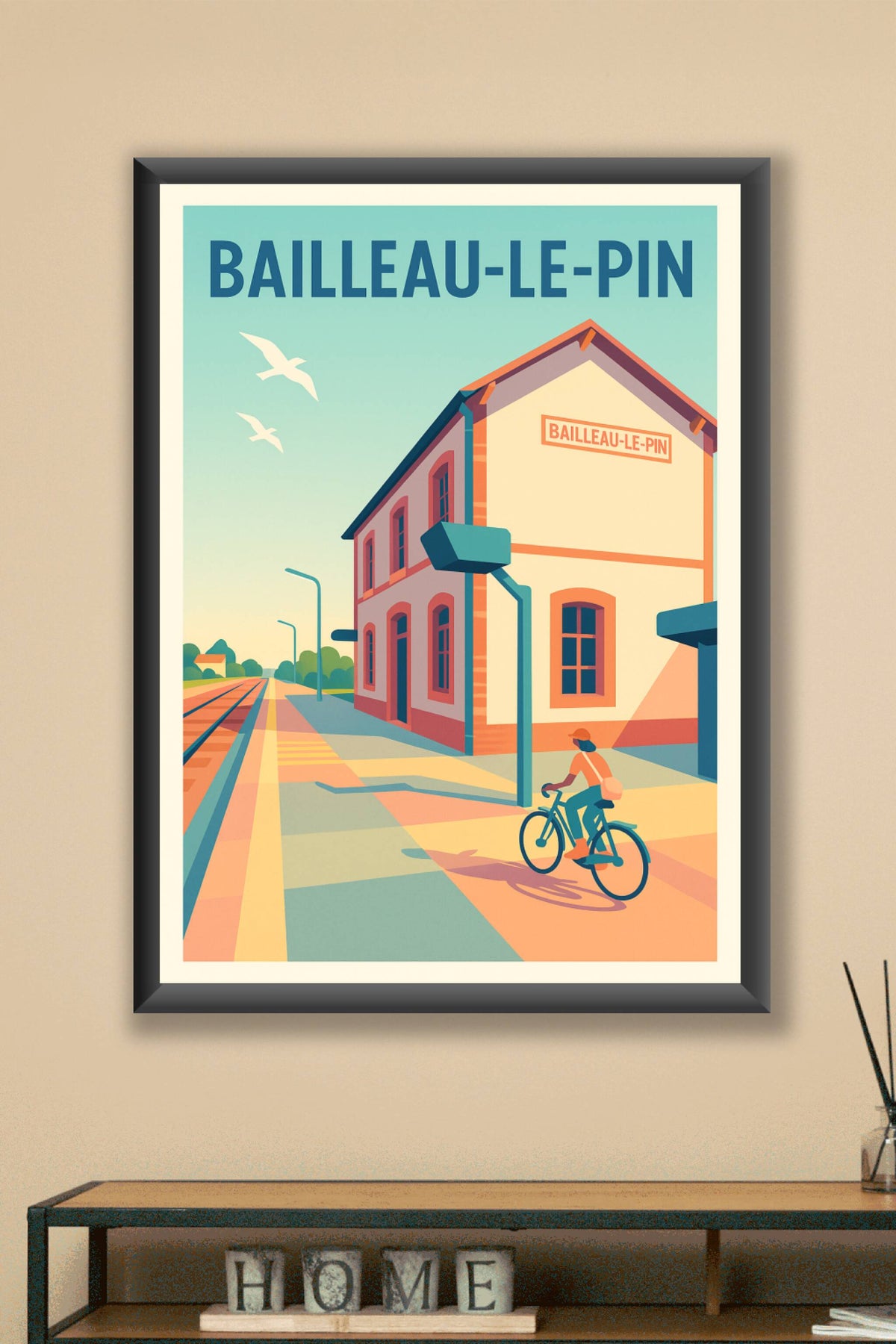Affiche de Bailleau-le-Pin - L'évasion à vélo au cœur de la gare