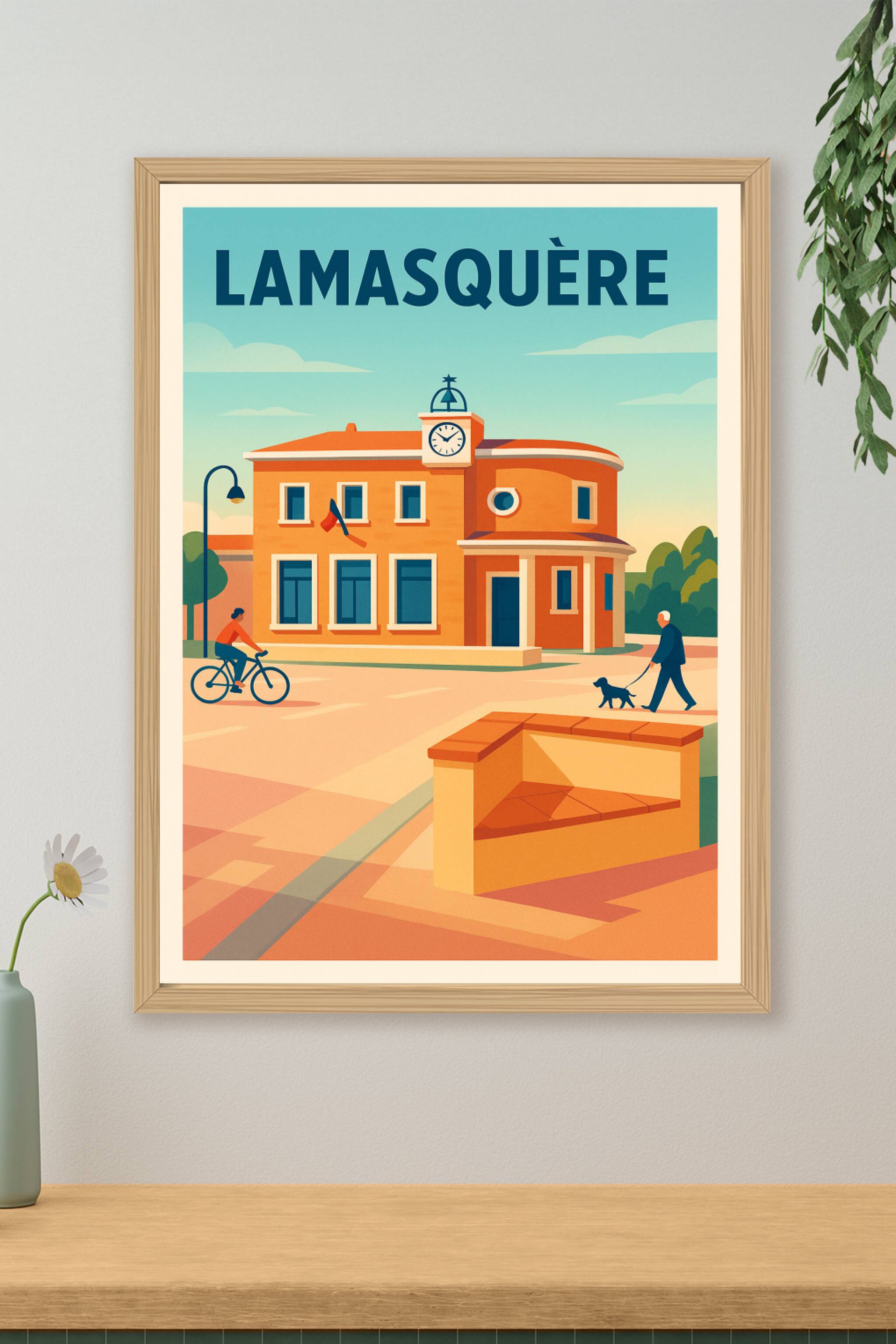 Affiche de Lamasquère - Charme et sérénité en lumière douce