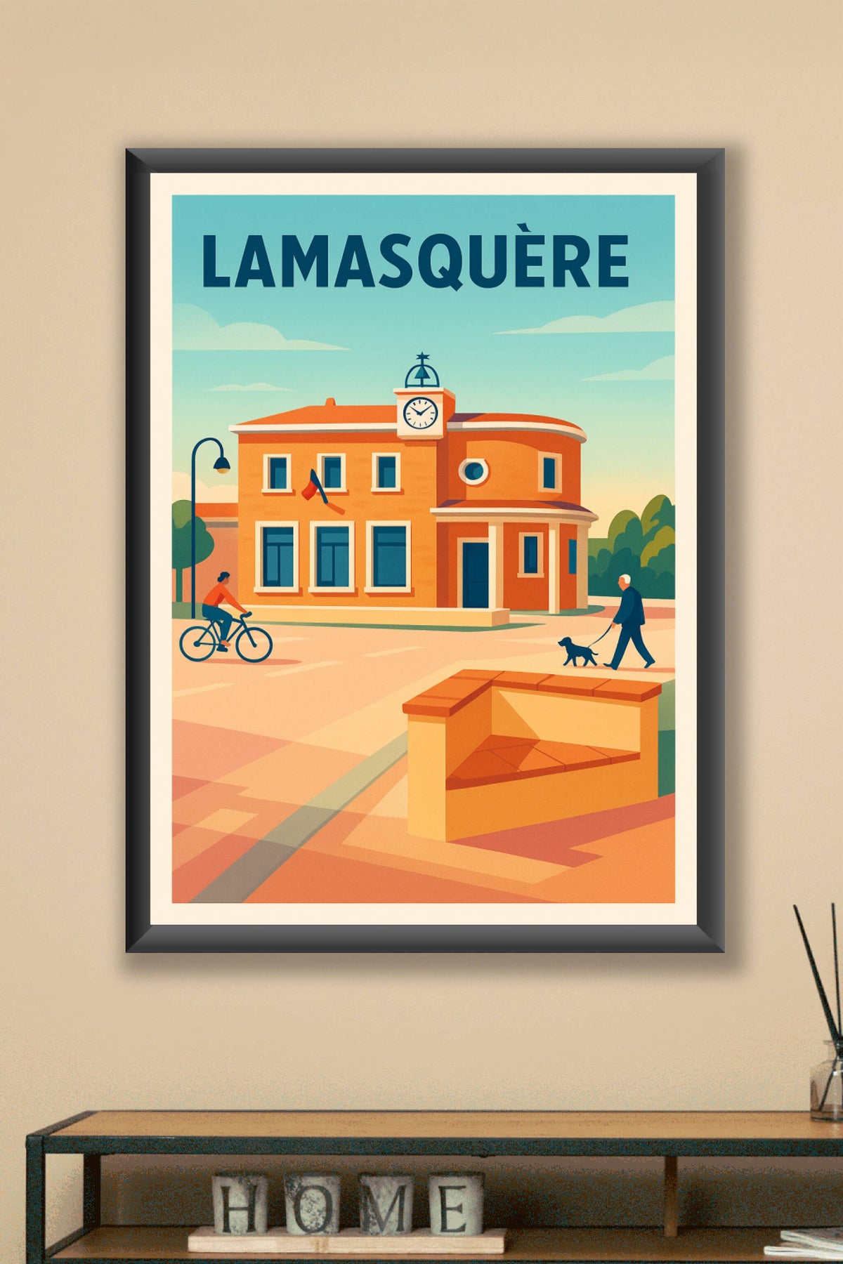 Affiche de Lamasquère - Charme et sérénité en lumière douce