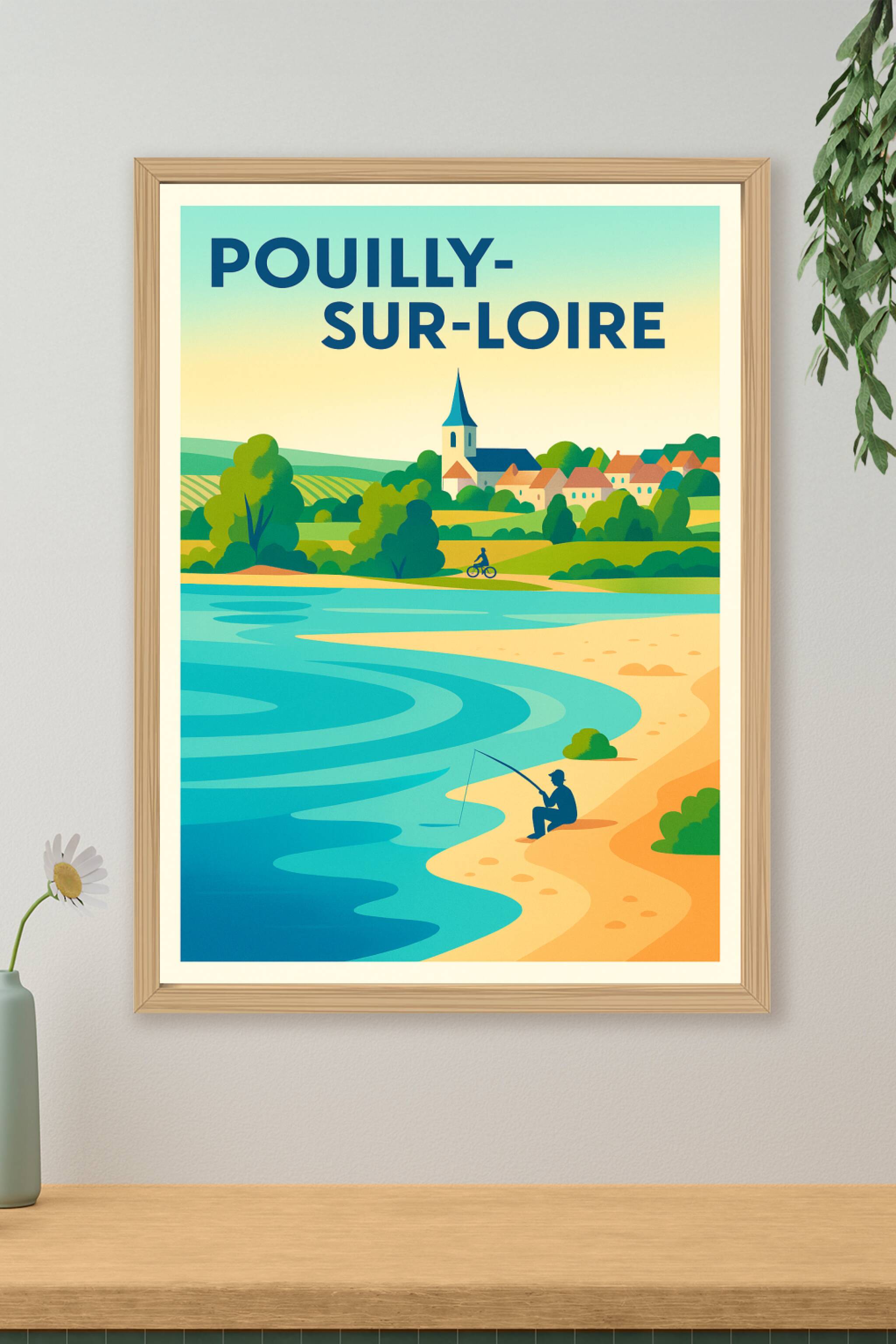Affiche de Pouilly-sur-Loire - Charme bucolique au fil de l'eau