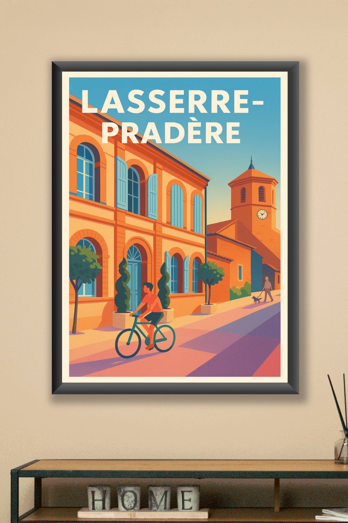Affiche de Lasserre-Pradère - L'élégance du Sud en poster vintage