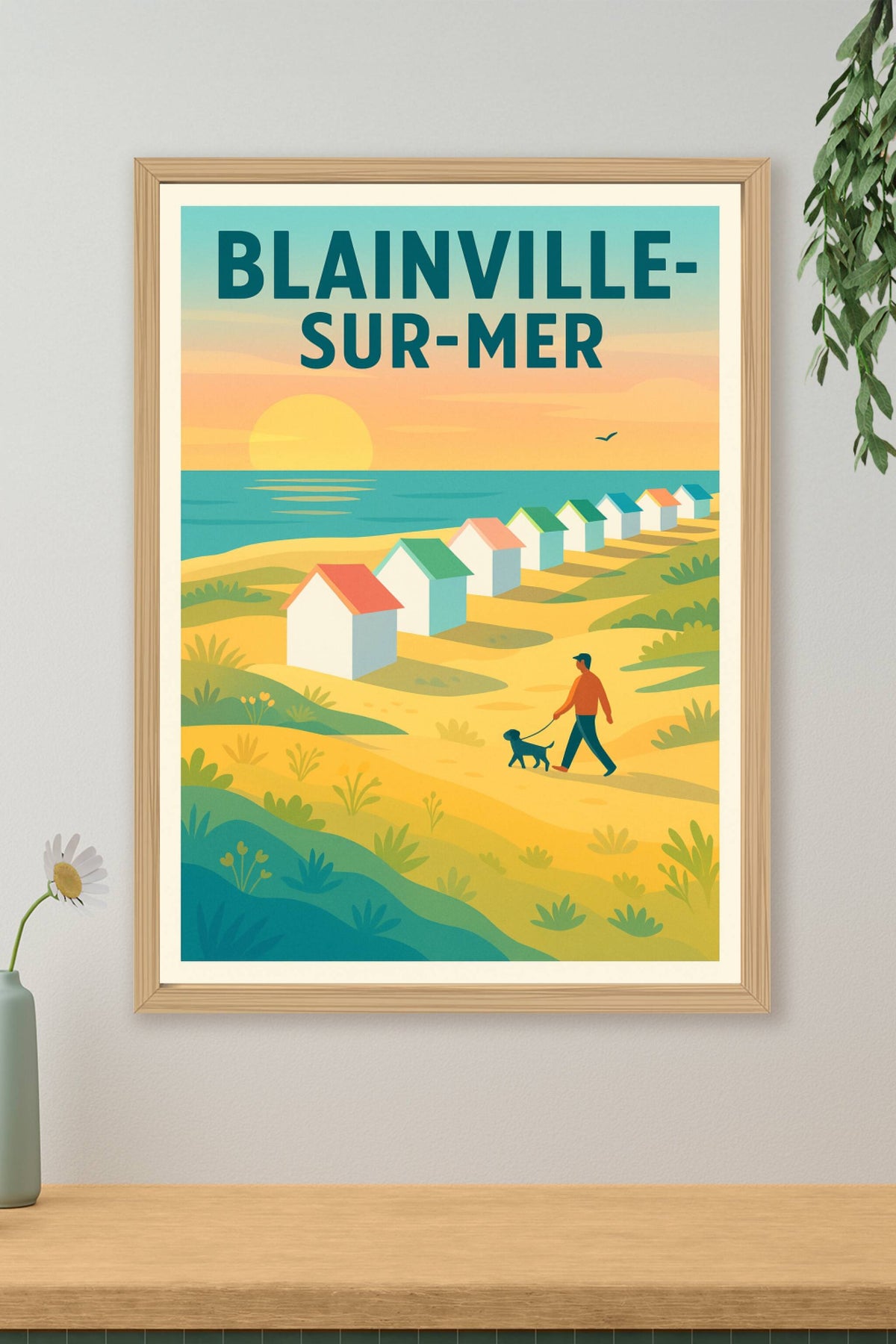 Affiche de Blainville-sur-Mer - Douceur et balade au bord de la mer