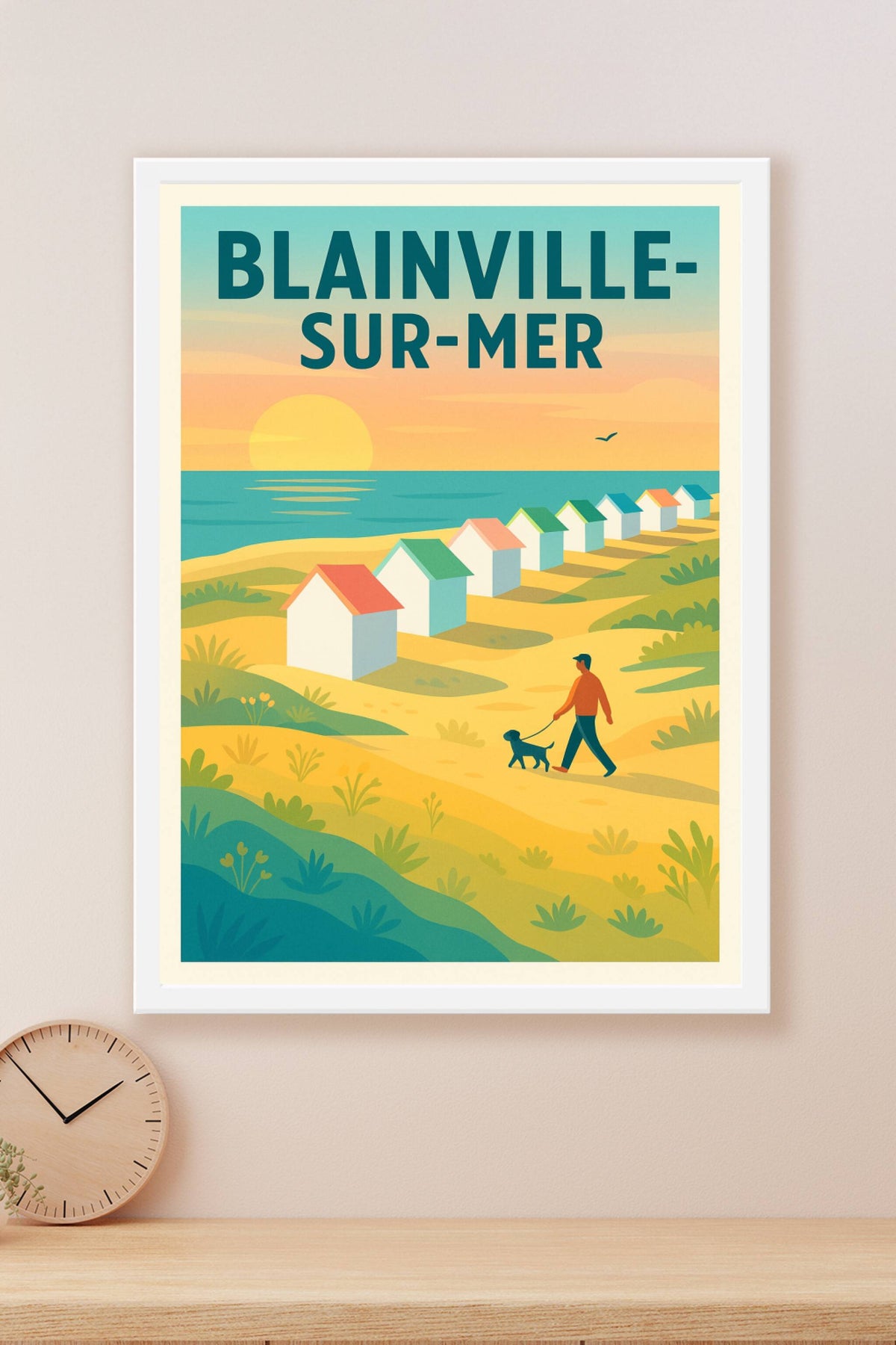 Affiche de Blainville-sur-Mer - Douceur et balade au bord de la mer