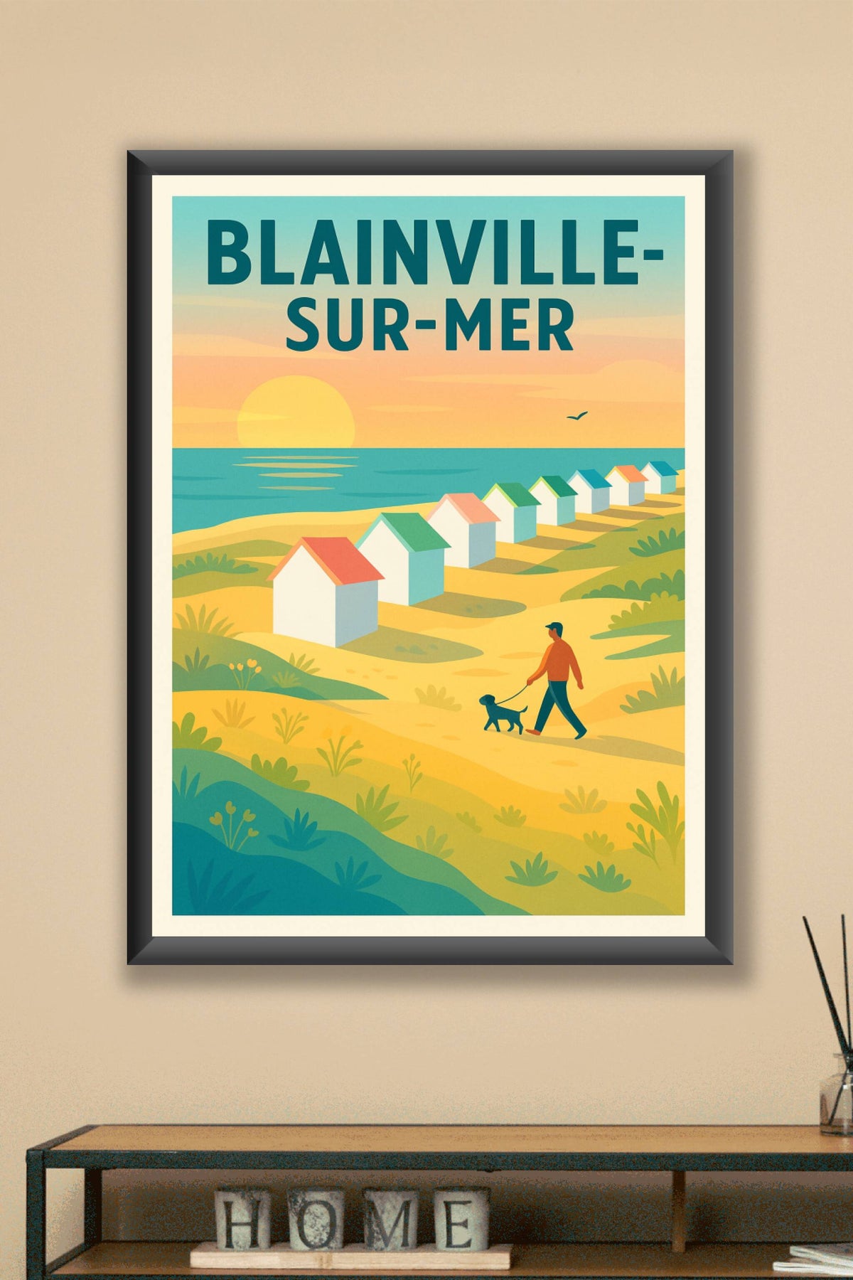 Affiche de Blainville-sur-Mer - Douceur et balade au bord de la mer