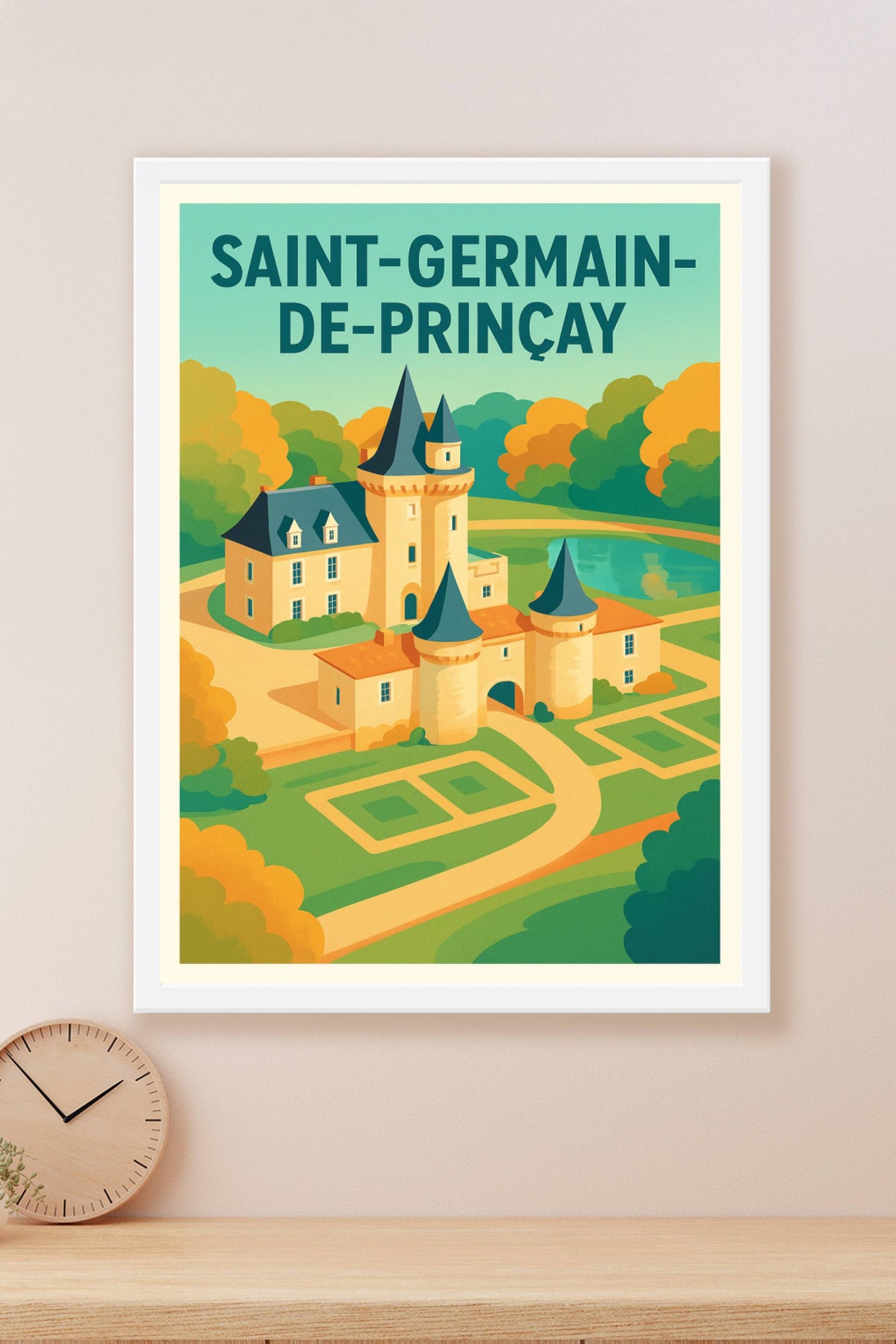 Affiche de Saint-Germain-de-Prinçay - L'élégance historique en poster