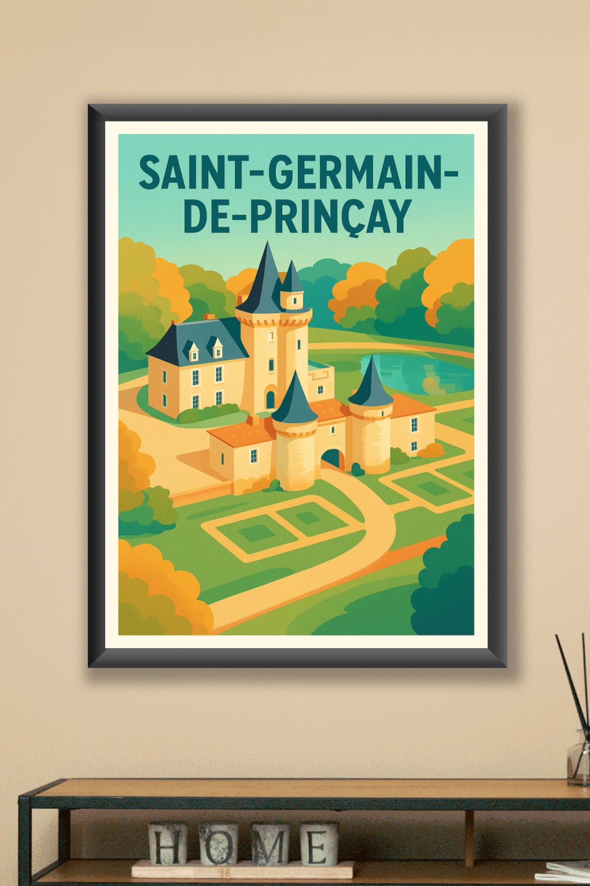 Affiche de Saint-Germain-de-Prinçay - L'élégance historique en poster