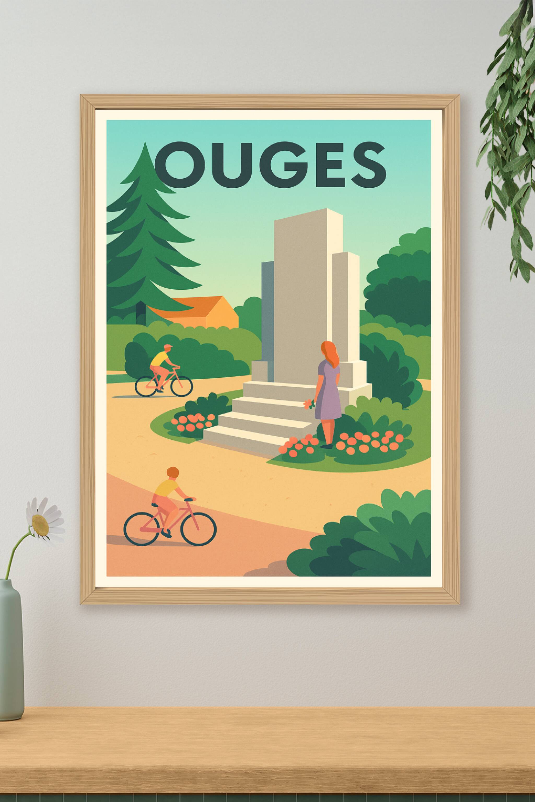 Affiche de Ouges - Tranquillité et nature en mouvement