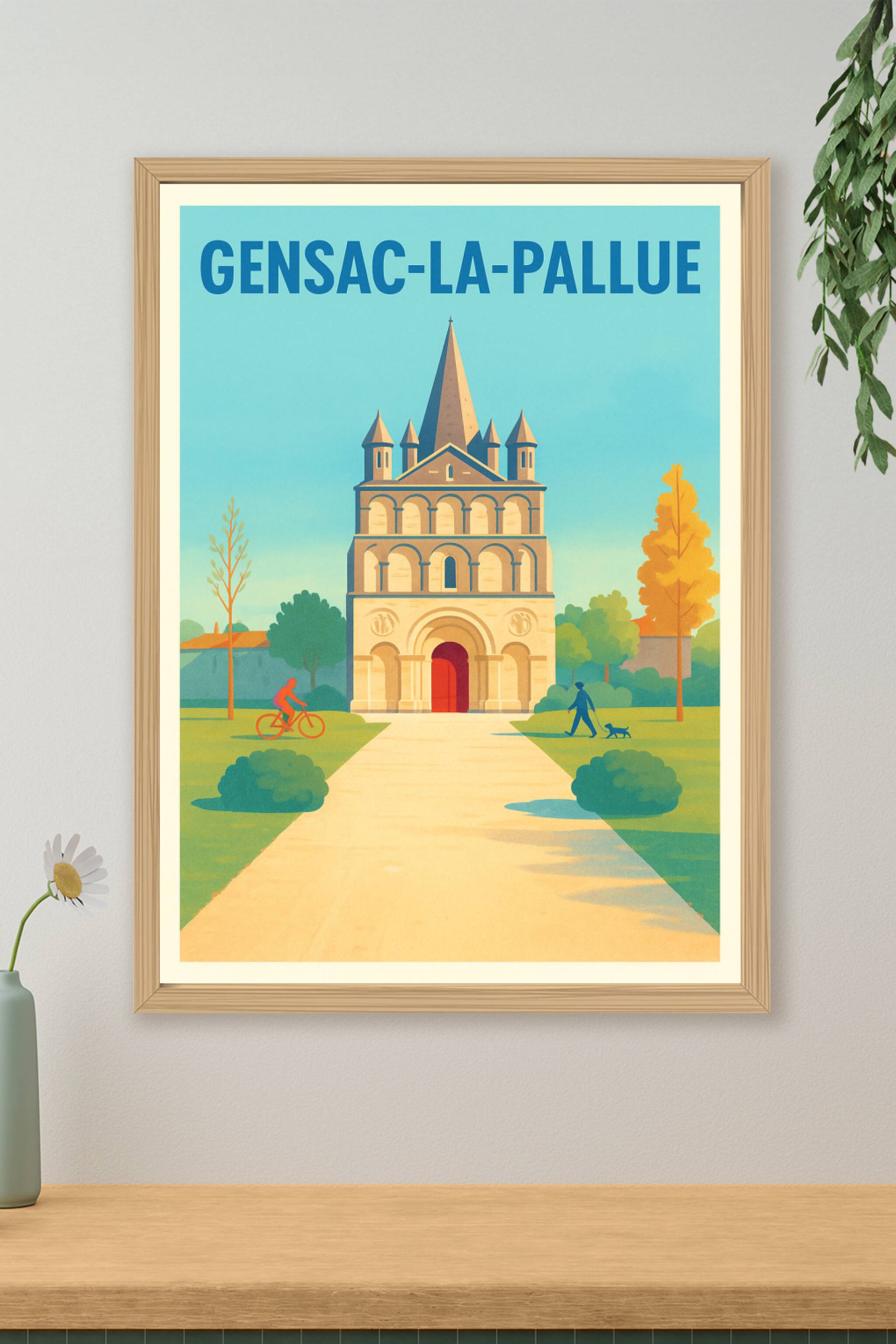 Affiche de Gensac-la-Pallue - L'élégance patrimoniale en poster