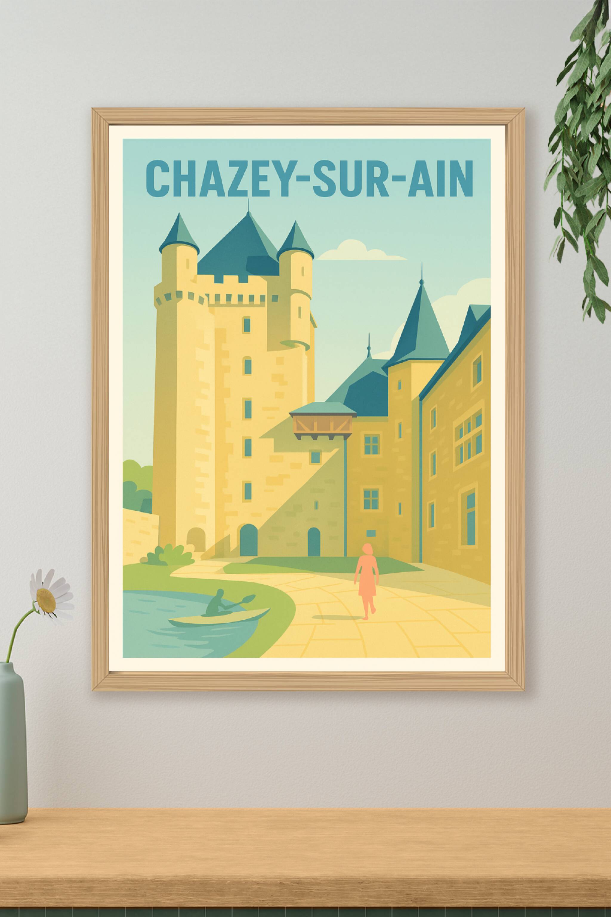 Affiche de Chazey-sur-Ain - Charme médiéval et sérénité au bord de l'eau