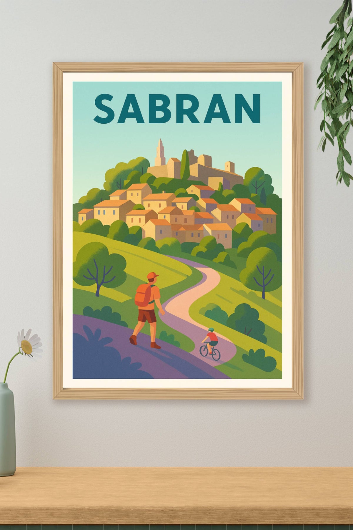 Affiche de Sabran - Escapade nature et charme provençal