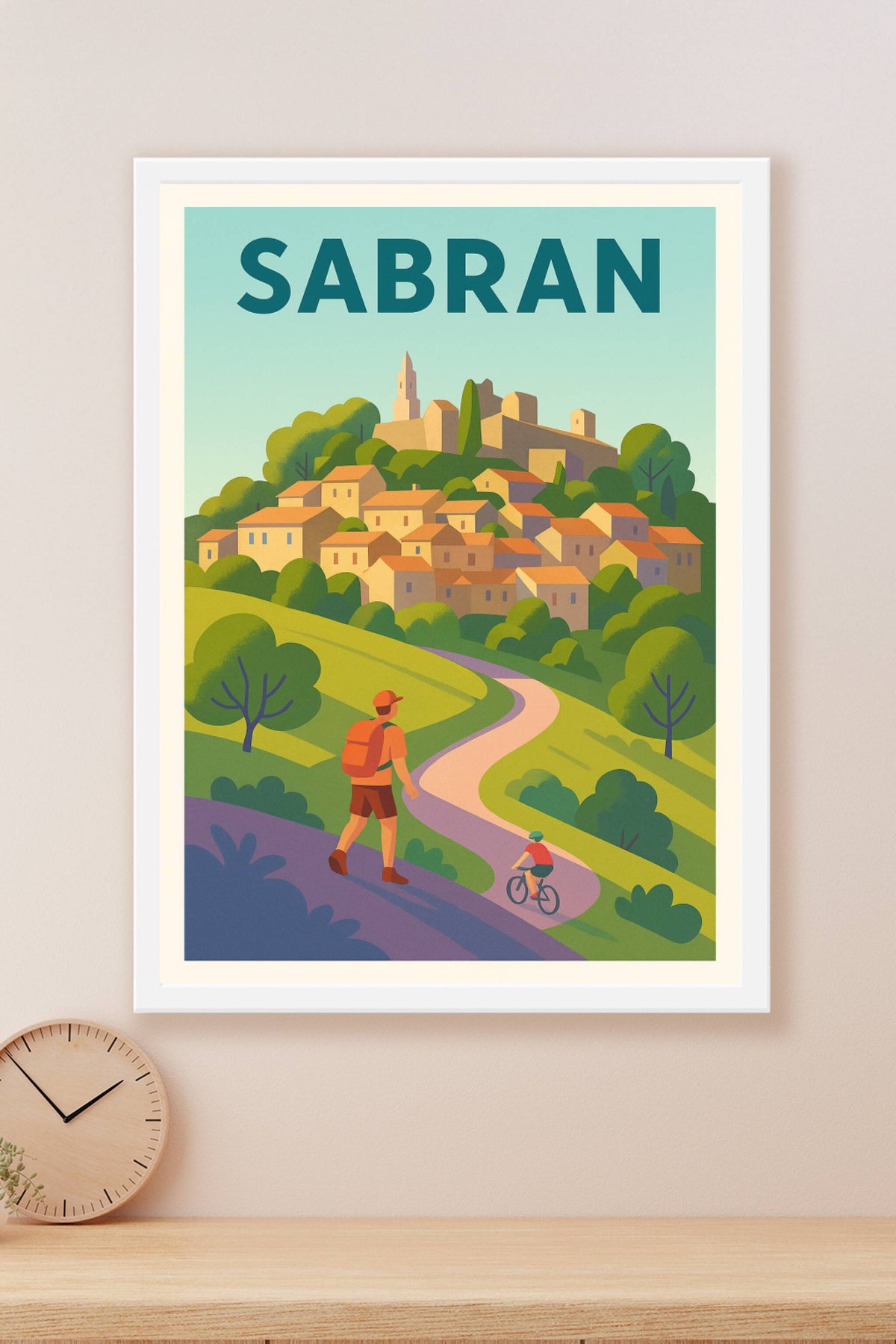 Affiche de Sabran - Escapade nature et charme provençal