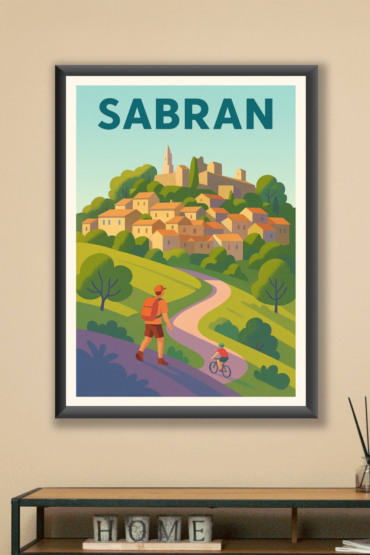 Affiche de Sabran - Escapade nature et charme provençal