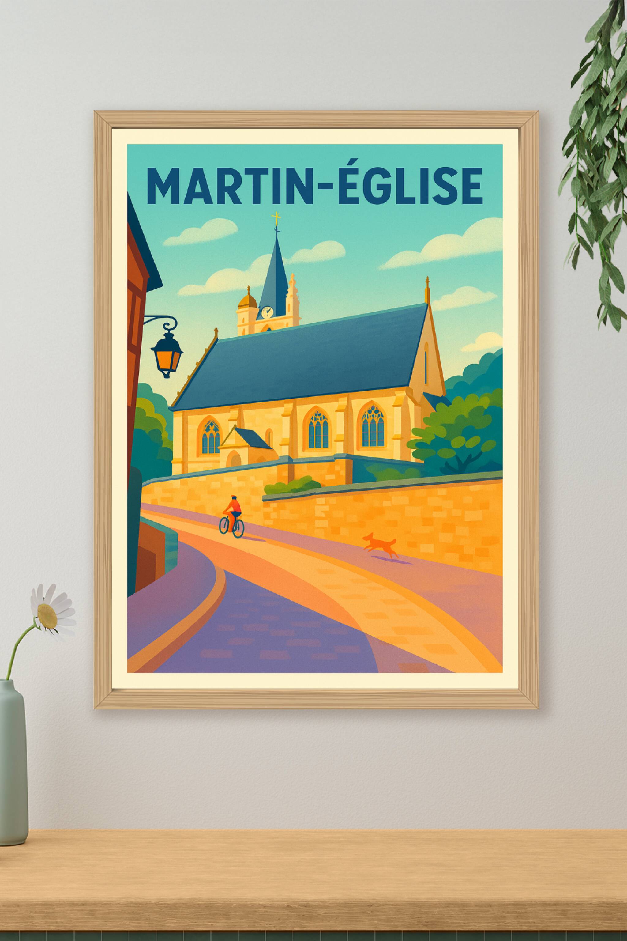 Affiche de Martin-Église - Charme intemporel et douceur de vivre