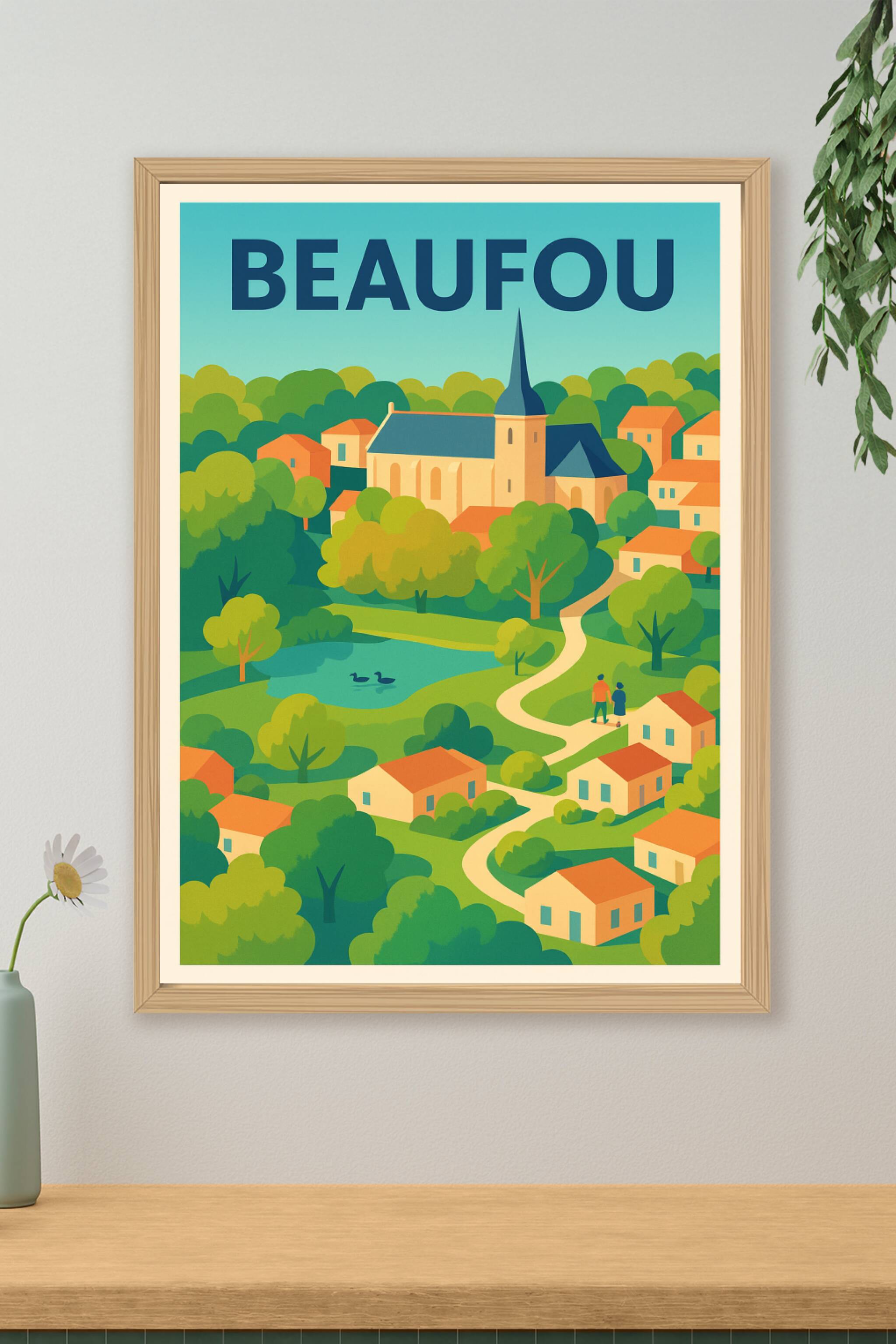 Affiche de Beaufou - Charme et sérénité d'un village paisible