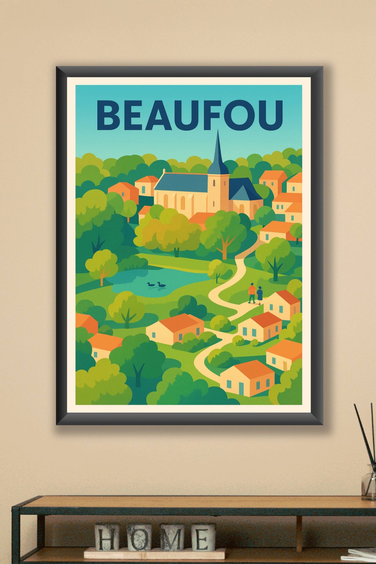 Affiche de Beaufou - Charme et sérénité d'un village paisible