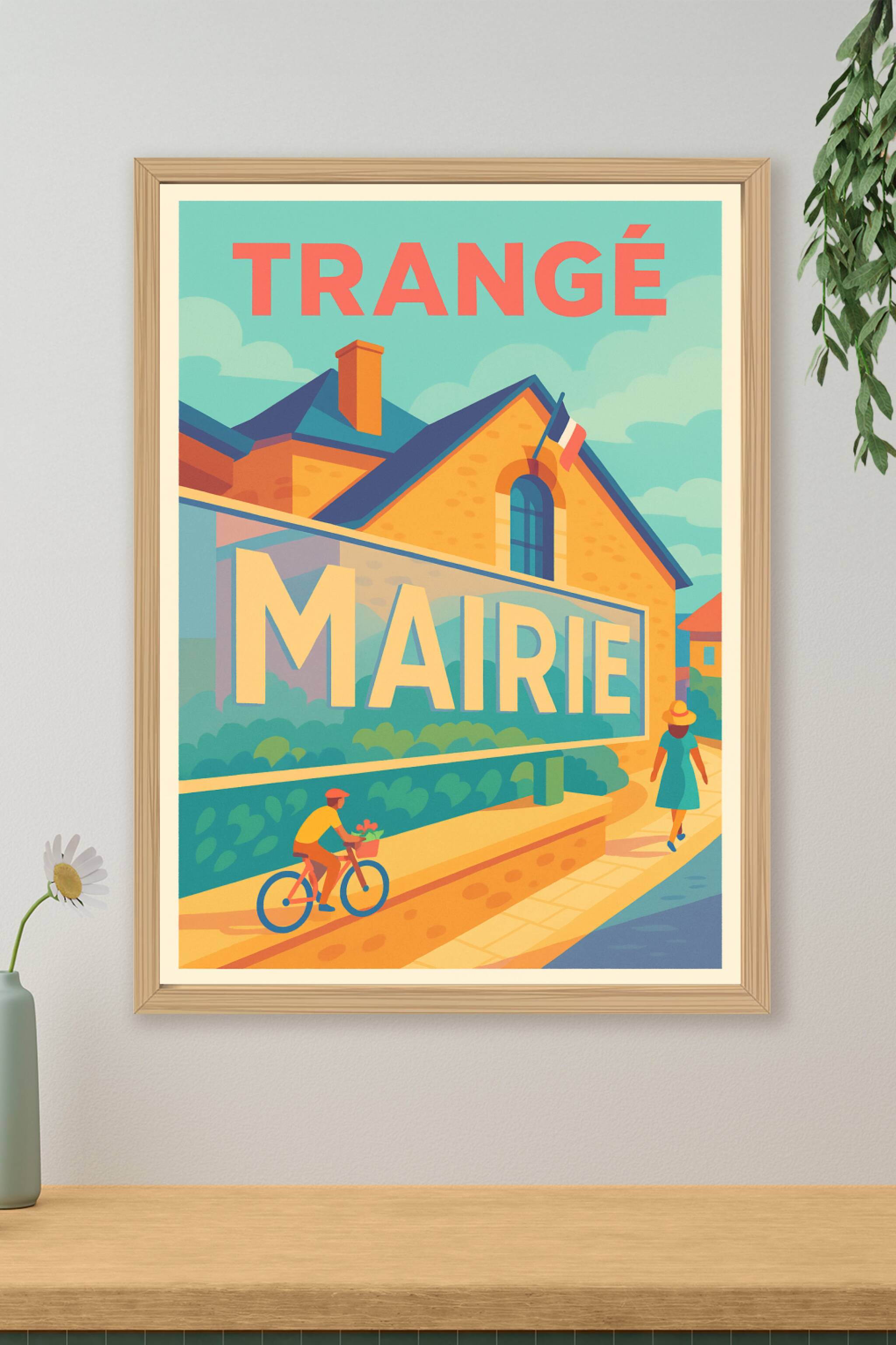 Affiche de Trangé - Charme et sérénité de la mairie