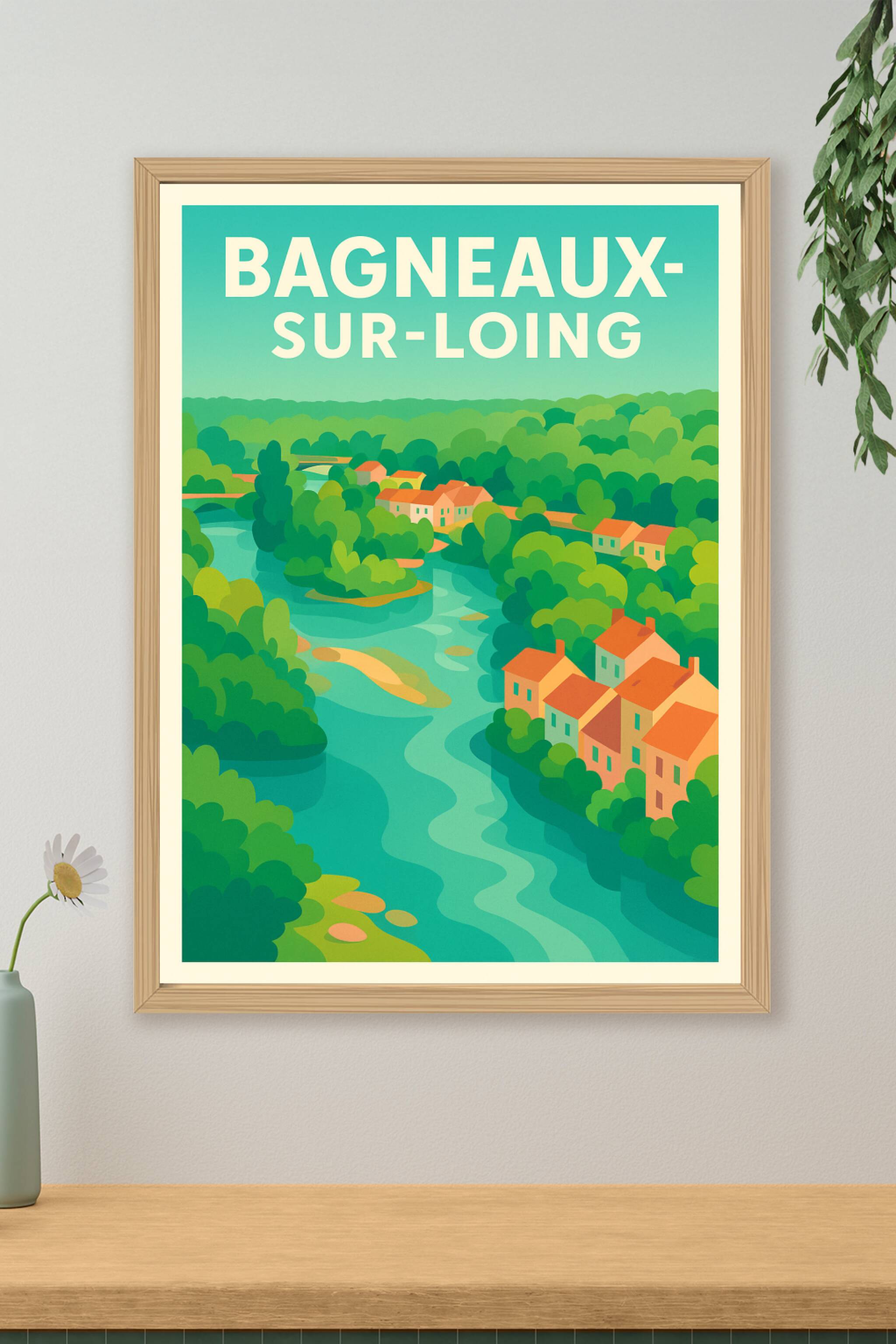 Affiche de Bagneaux-sur-Loing - Le charme bucolique au fil de l'eau