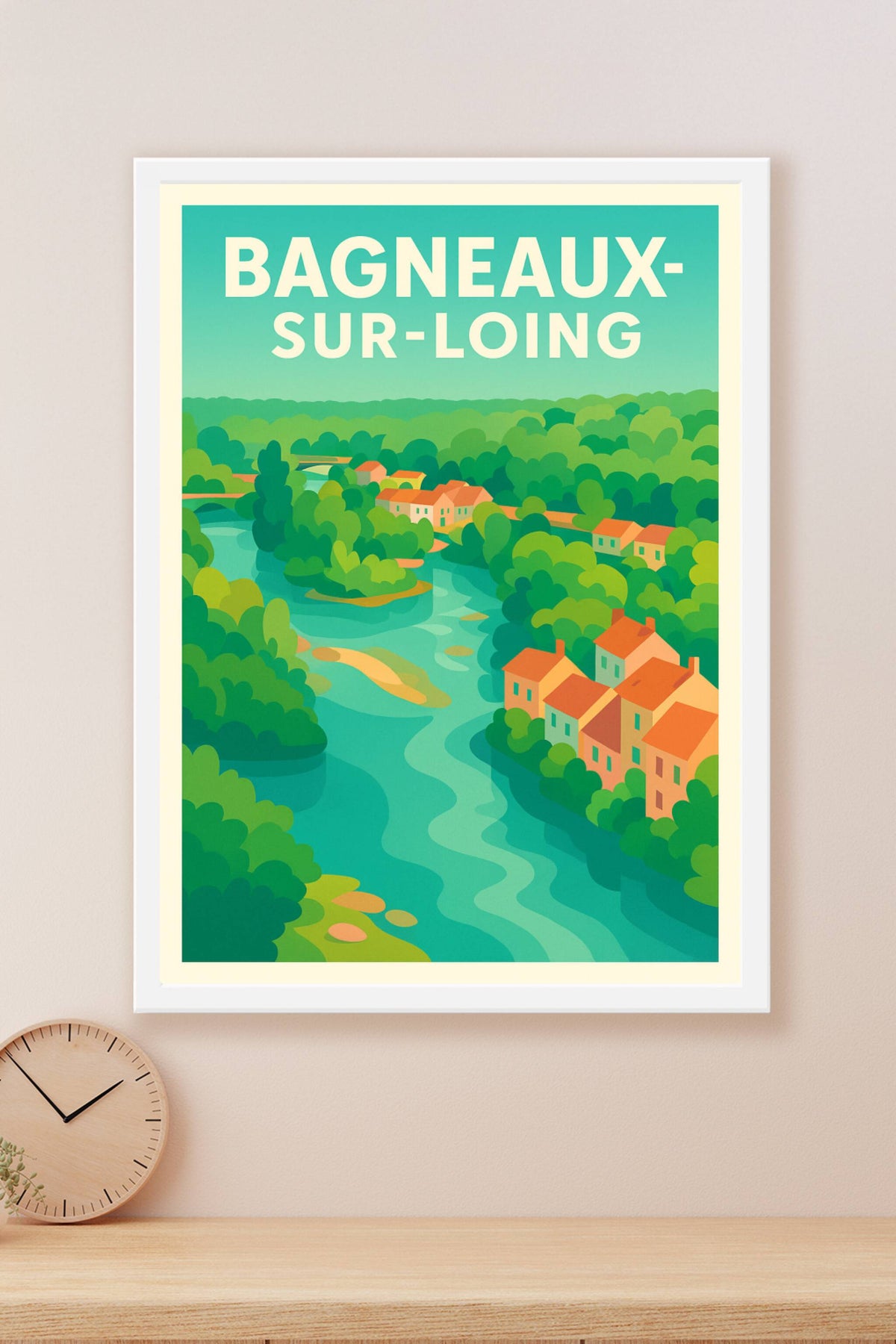 Affiche de Bagneaux-sur-Loing - Le charme bucolique au fil de l'eau