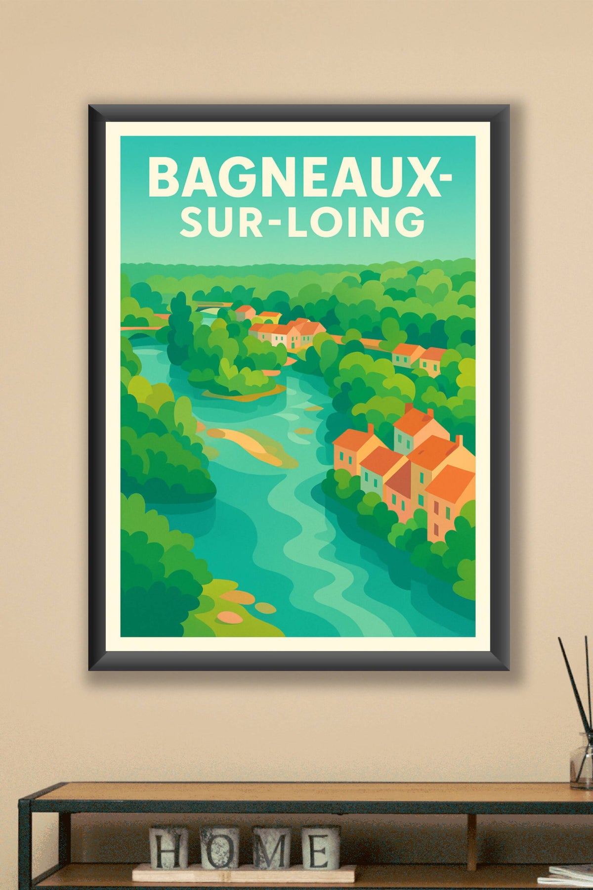 Affiche de Bagneaux-sur-Loing - Le charme bucolique au fil de l'eau
