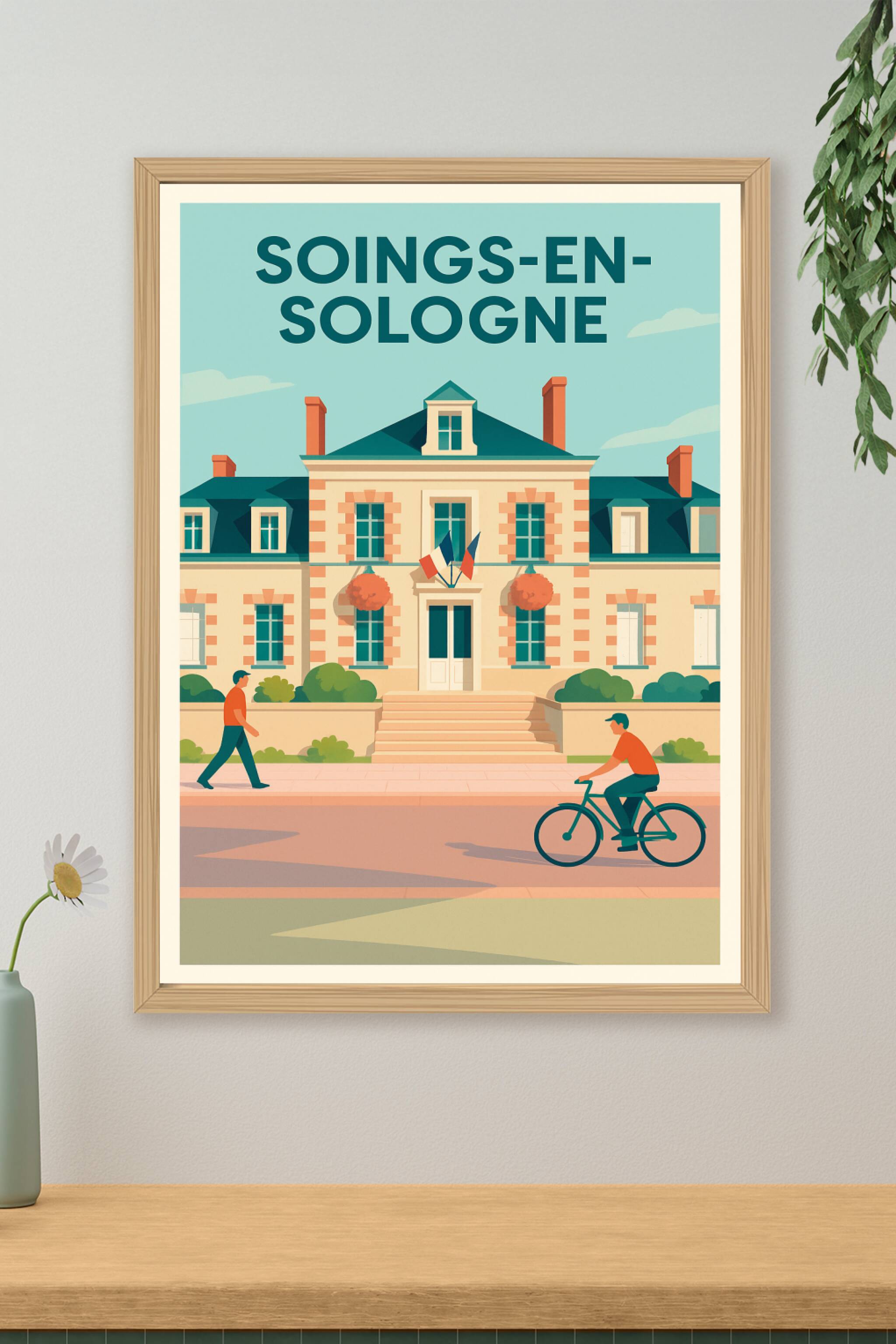 Affiche de Soings-en-Sologne - Une promenade paisible au cœur de la ville