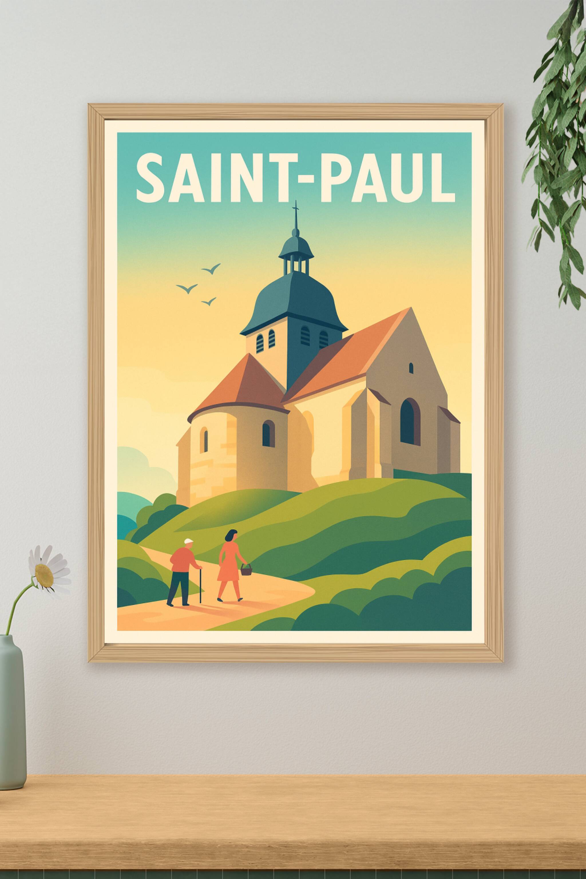 Affiche de Saint-Paul - Charme et sérénité au cœur de la campagne