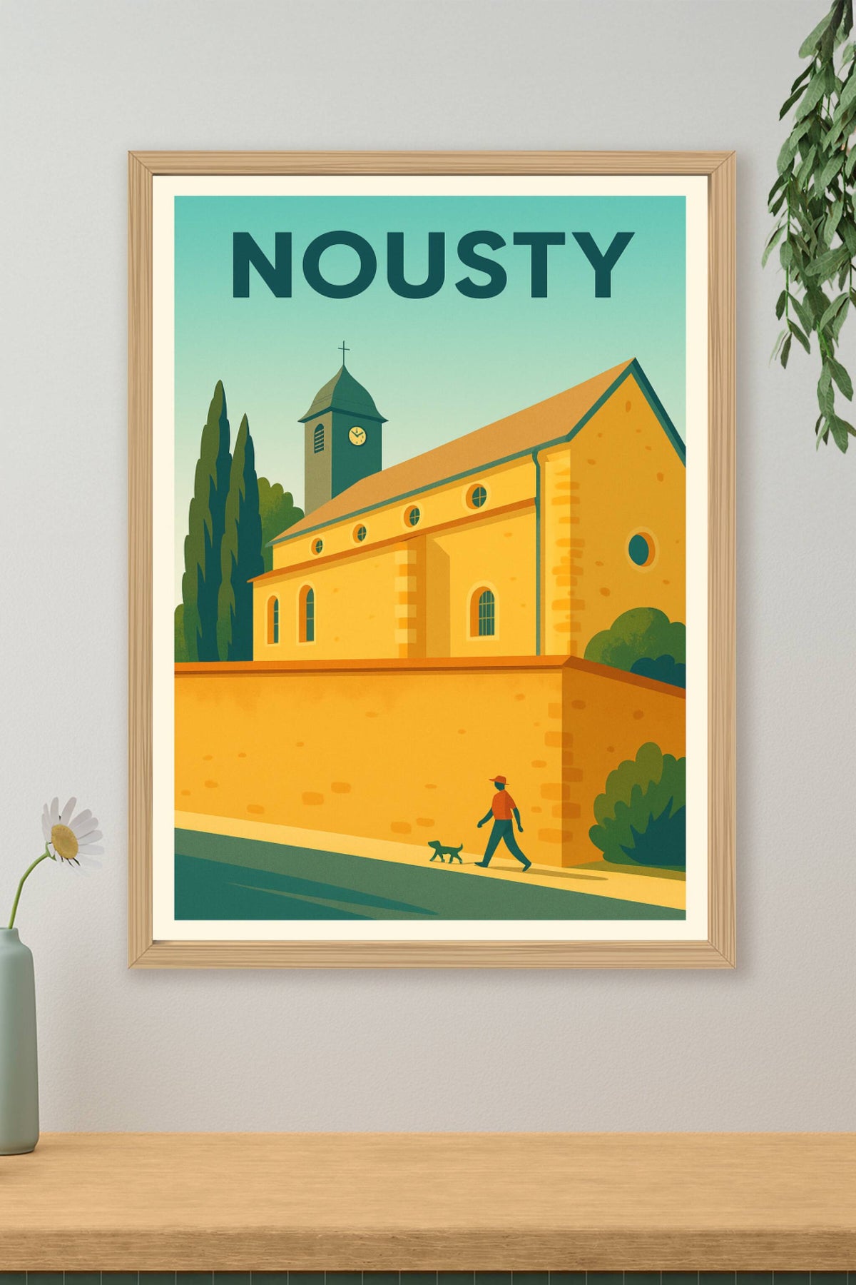 Affiche de Nousty - Charme paisible du Béarn