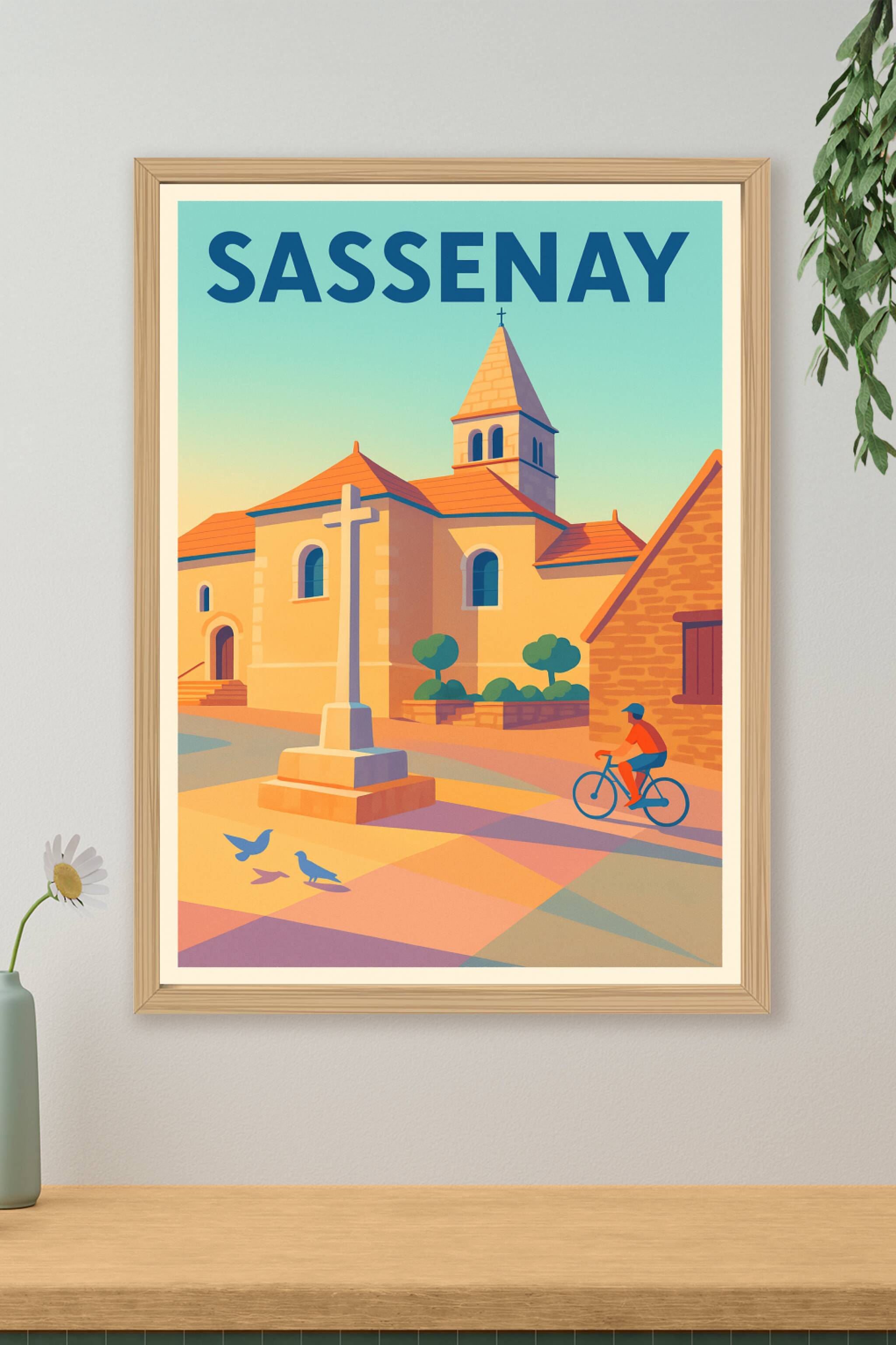 Affiche de Sassenay - Un voyage paisible au cœur du village