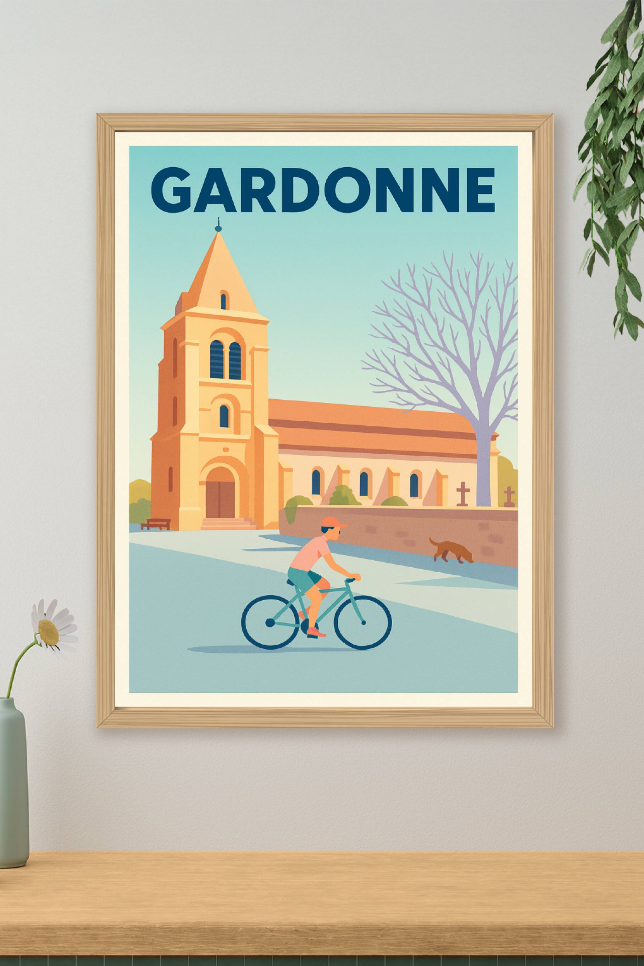 Affiche de Gardonne - Douceur de vivre au village