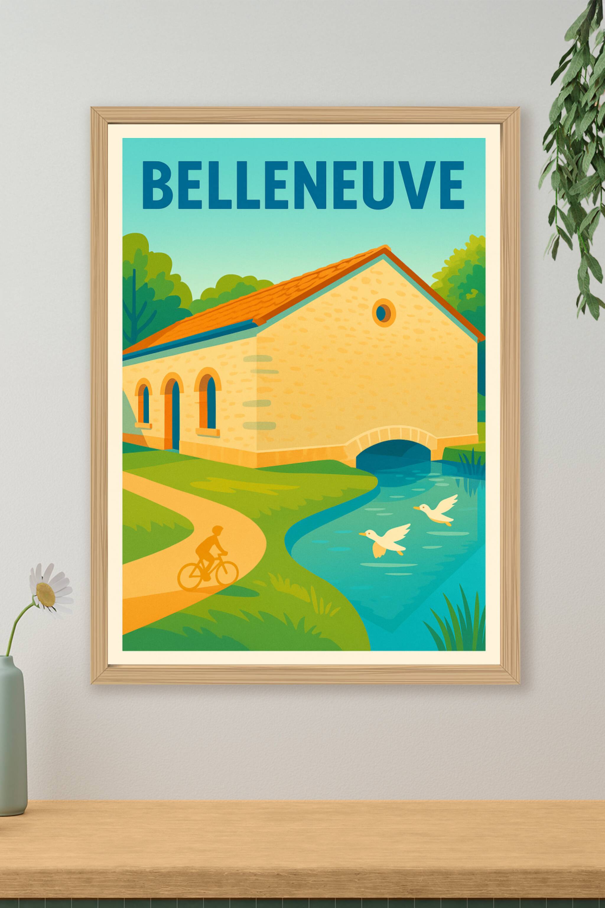 Affiche de Belleneuve - Sérénité au bord de l'eau
