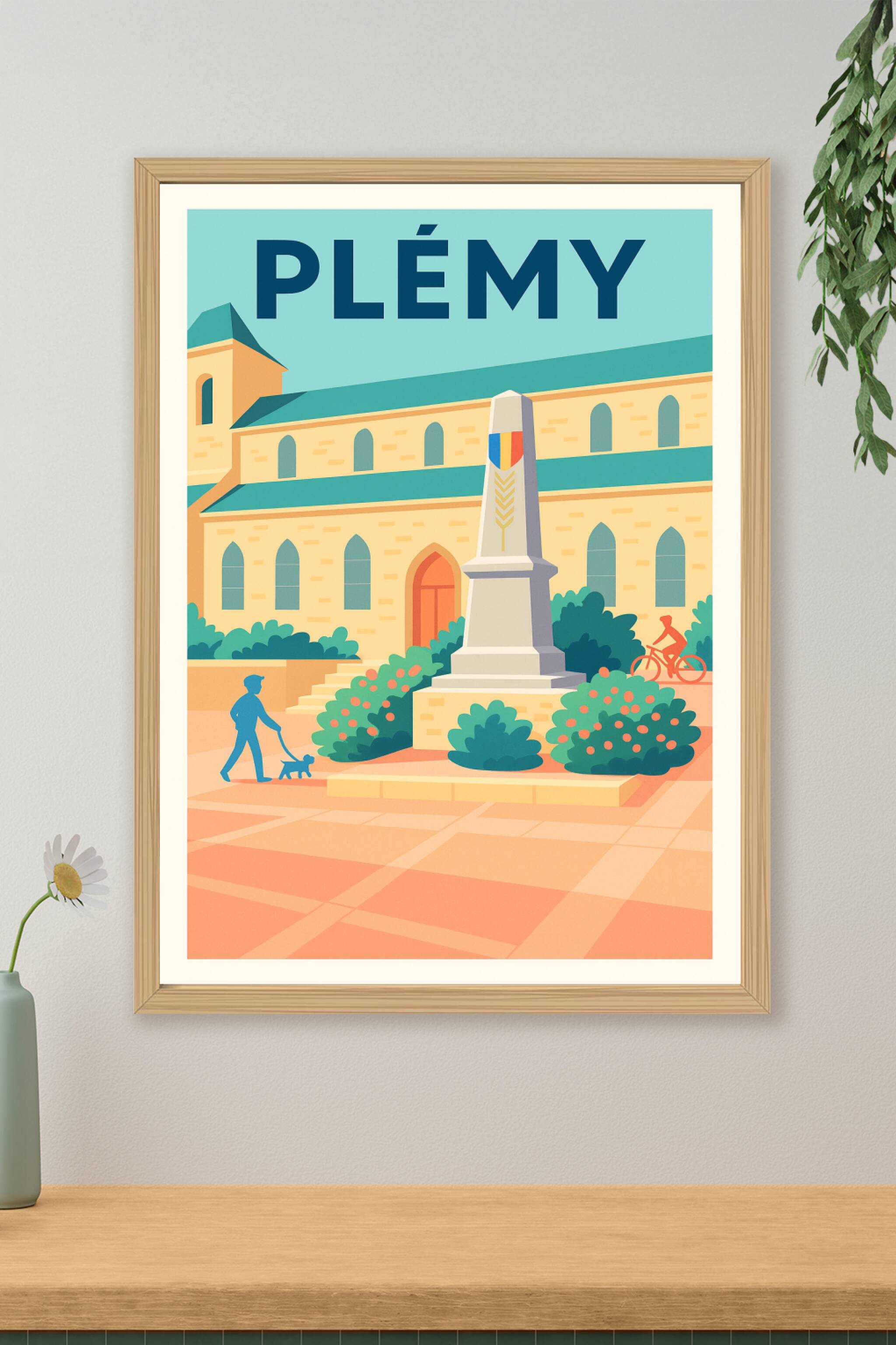 Affiche de Plémy - Charme et sérénité en Bretagne