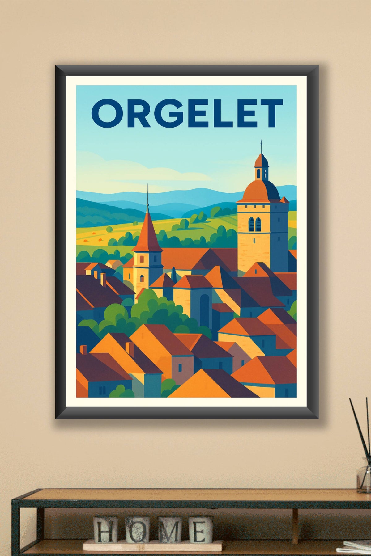 Affiche de Orgelet - Charme pittoresque du Jura en couleur