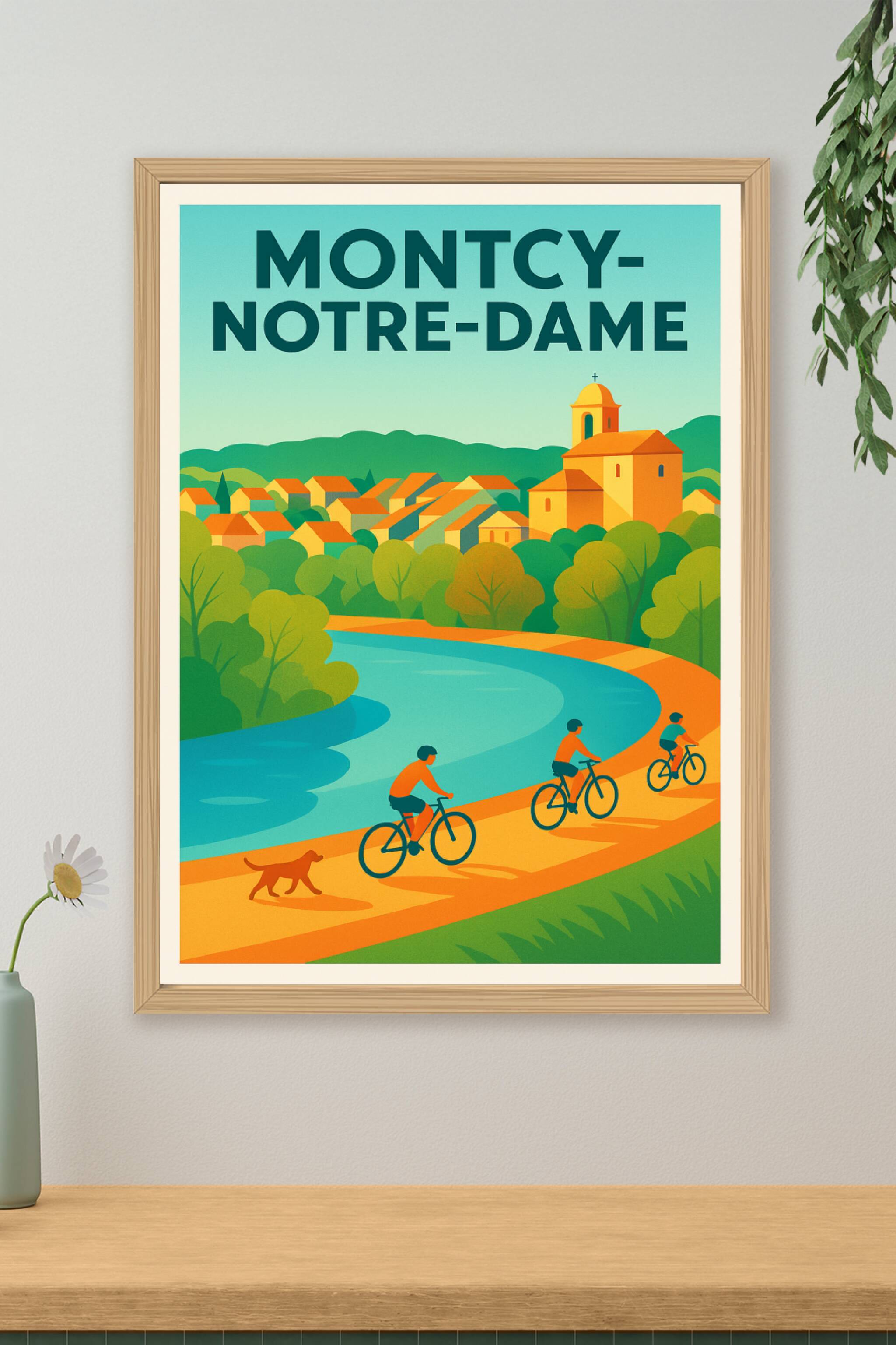 Affiche de Montcy-Notre-Dame - Balade tranquille au bord de l'eau