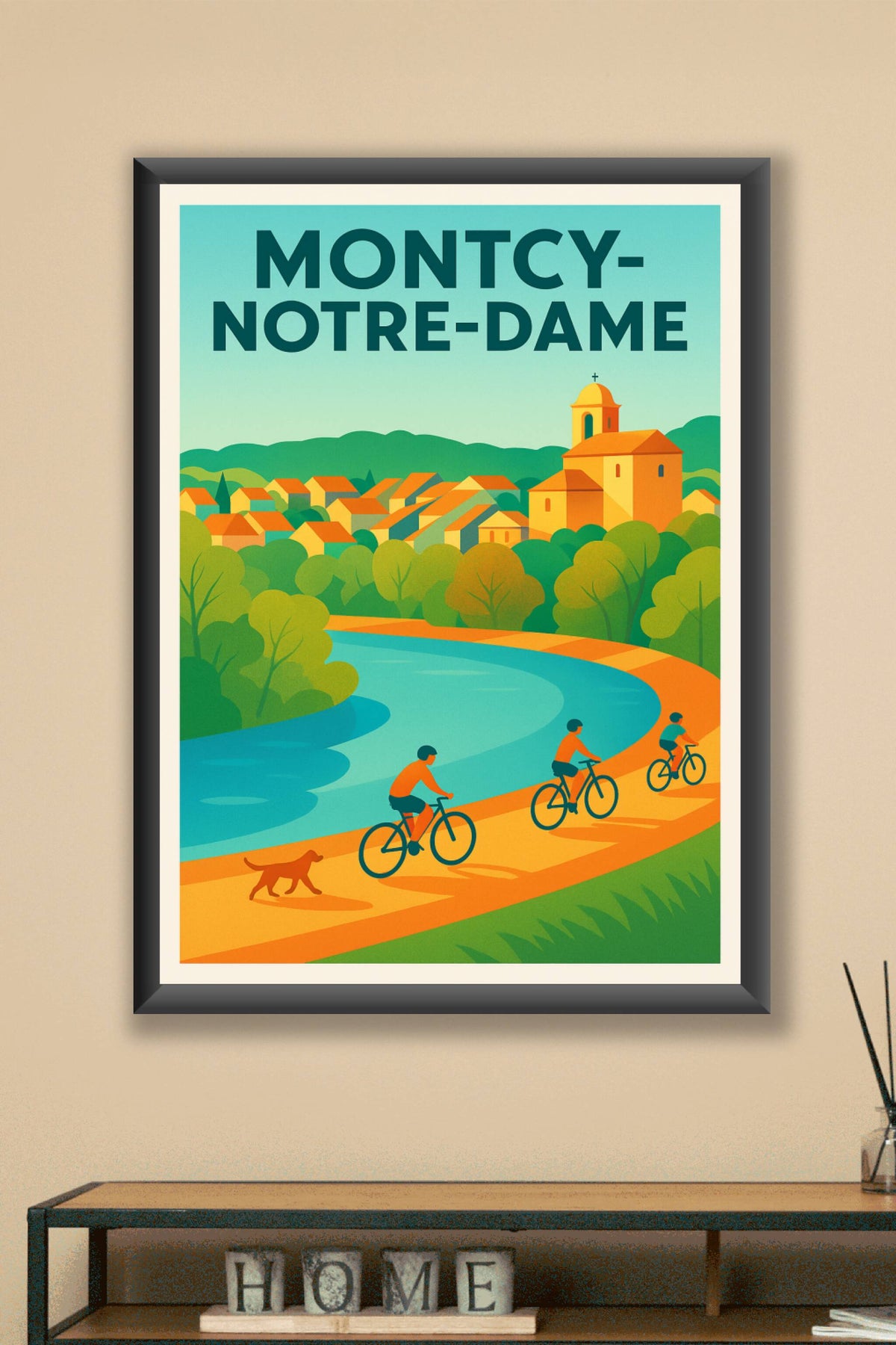 Affiche de Montcy-Notre-Dame - Balade tranquille au bord de l'eau