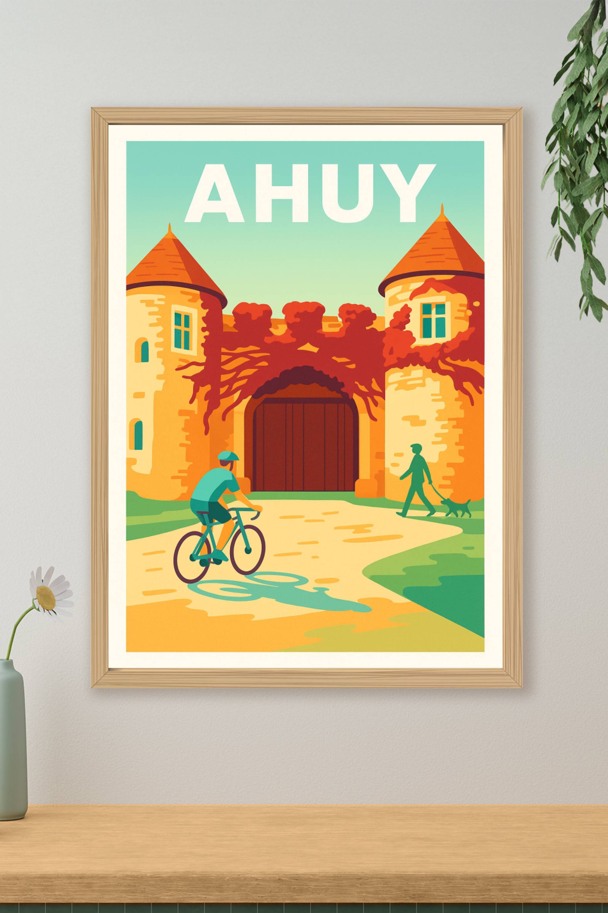 Affiche de Ahuy - Charme historique et douceur de vivre