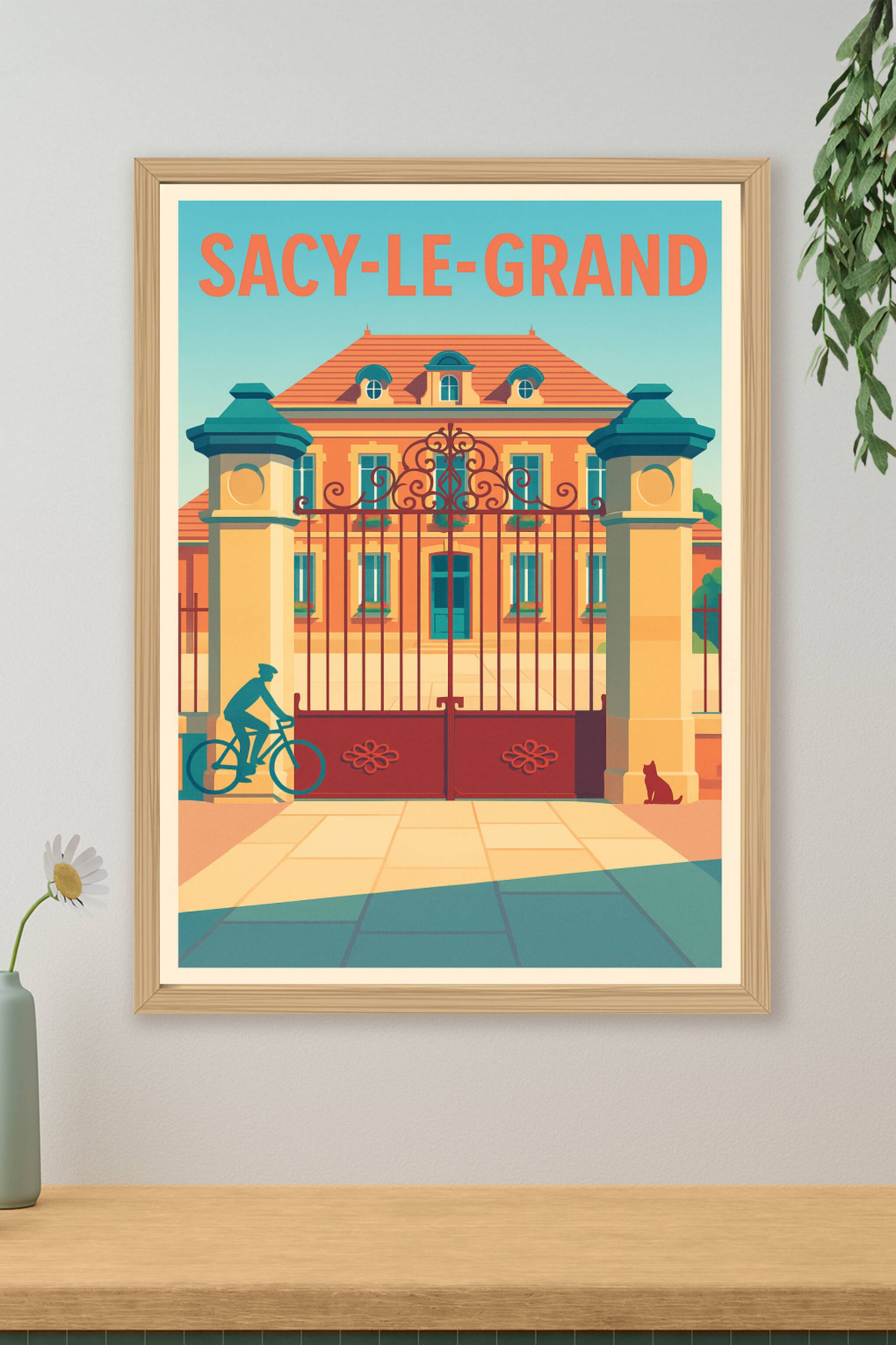Affiche de Sacy-le-Grand - Charme et élégance à la porte du domaine