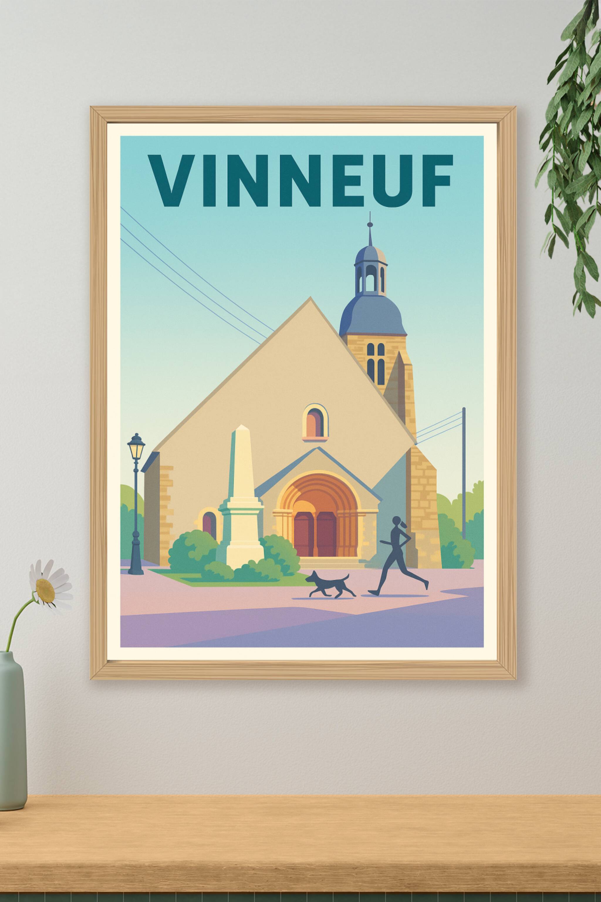 Affiche de Vinneuf - L'élégance paisible au cœur du village
