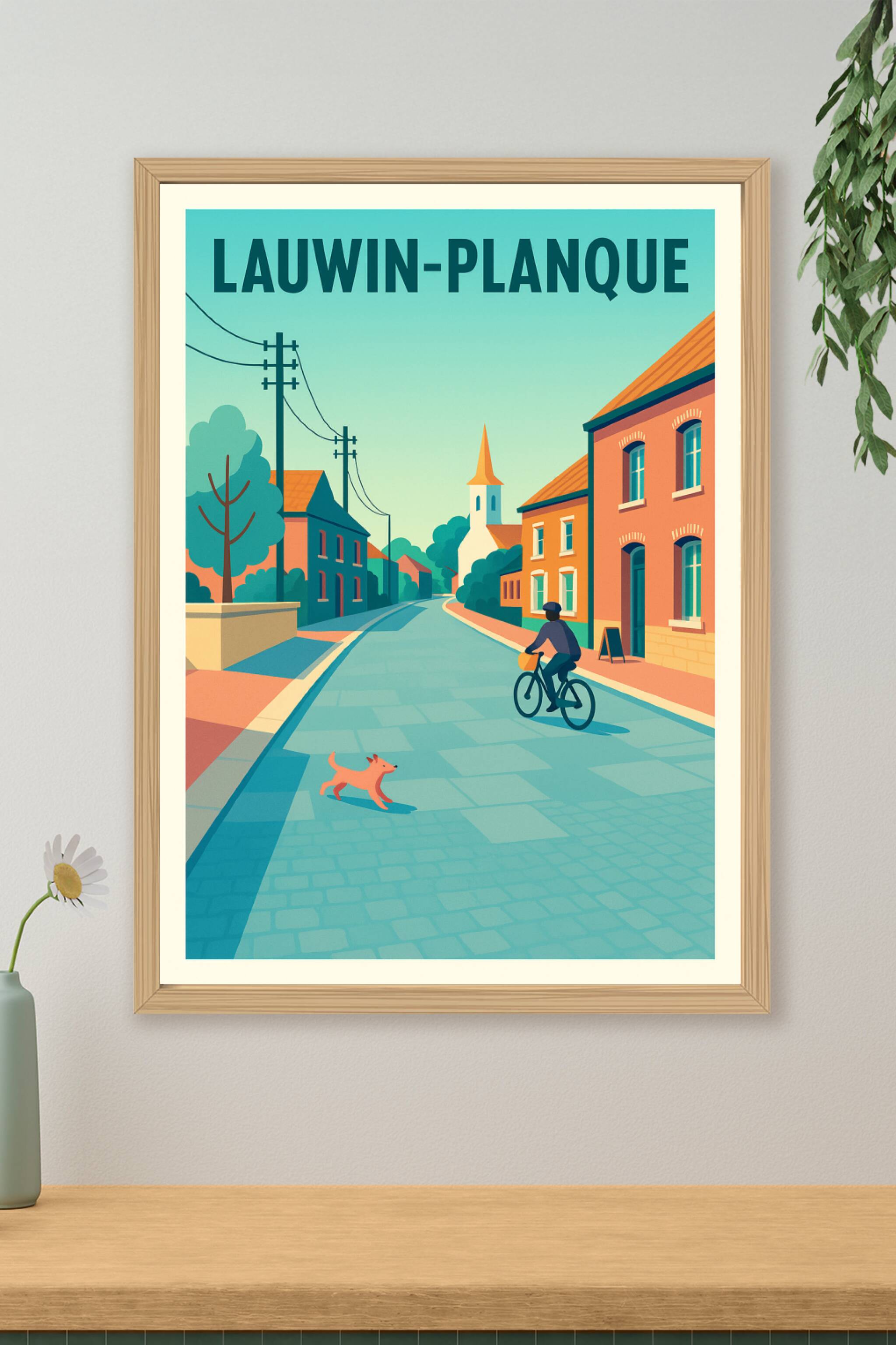 Affiche de Lauwin-Planque - Douce promenade dans un village paisible