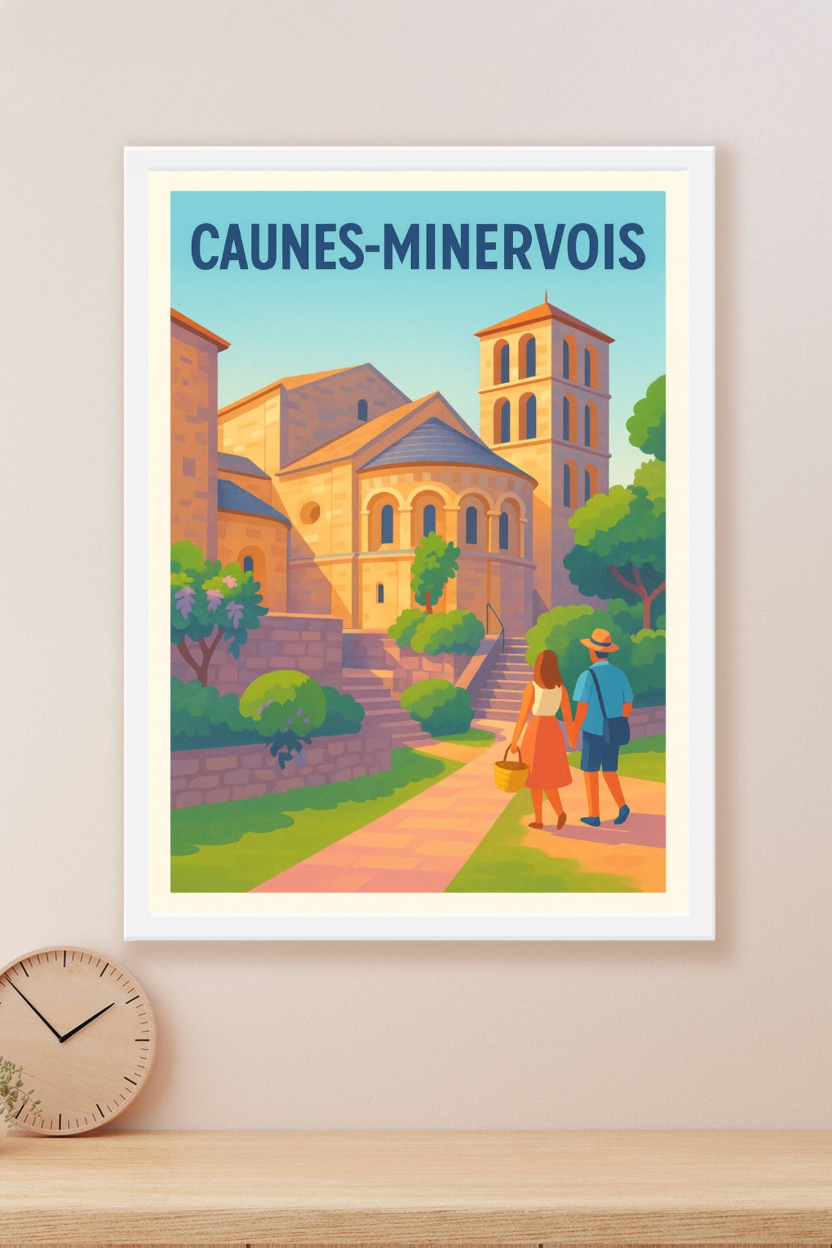 Affiche de Caunes-Minervois - Un voyage au cœur du Minervois historique