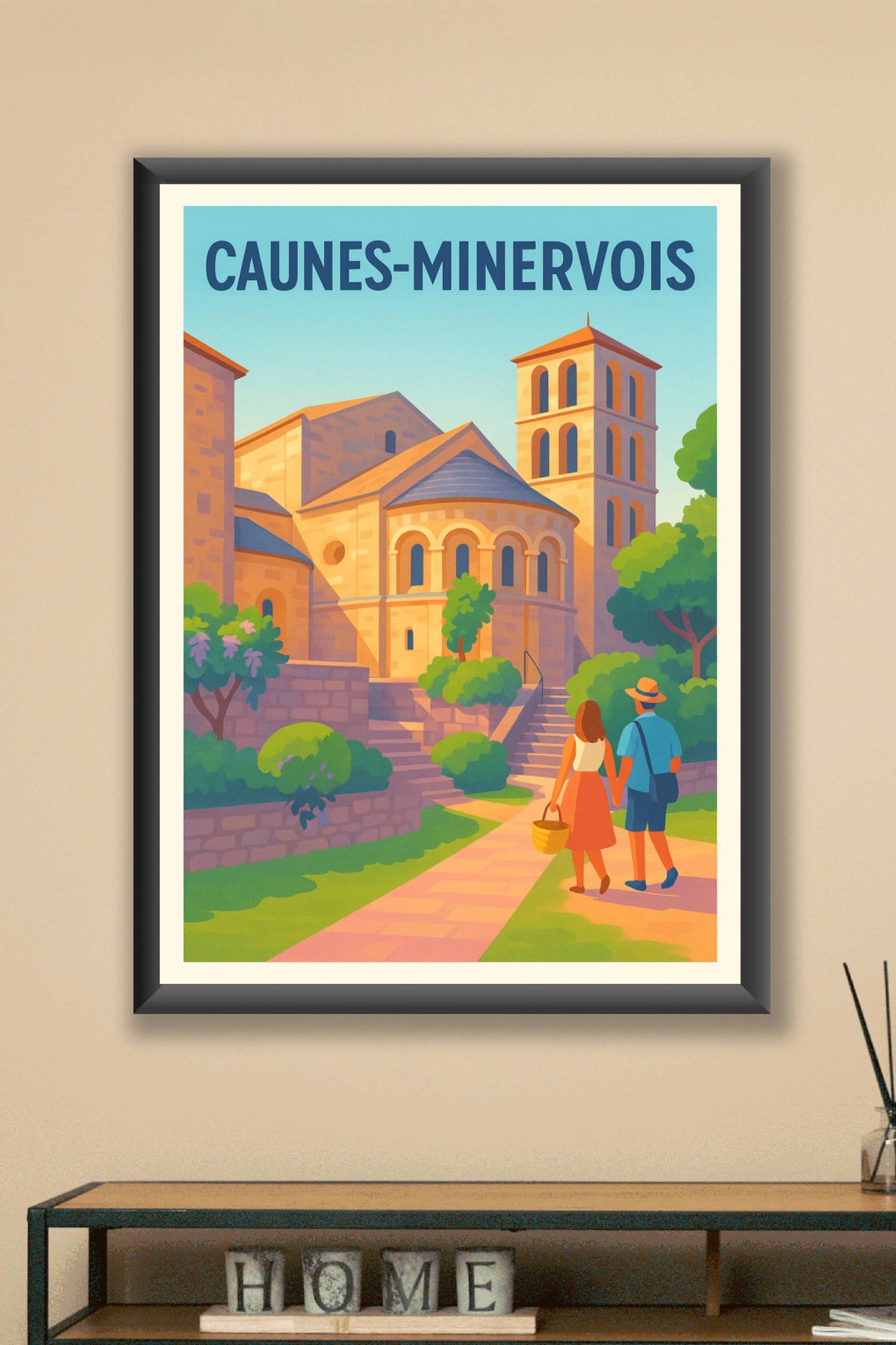 Affiche de Caunes-Minervois - Un voyage au cœur du Minervois historique