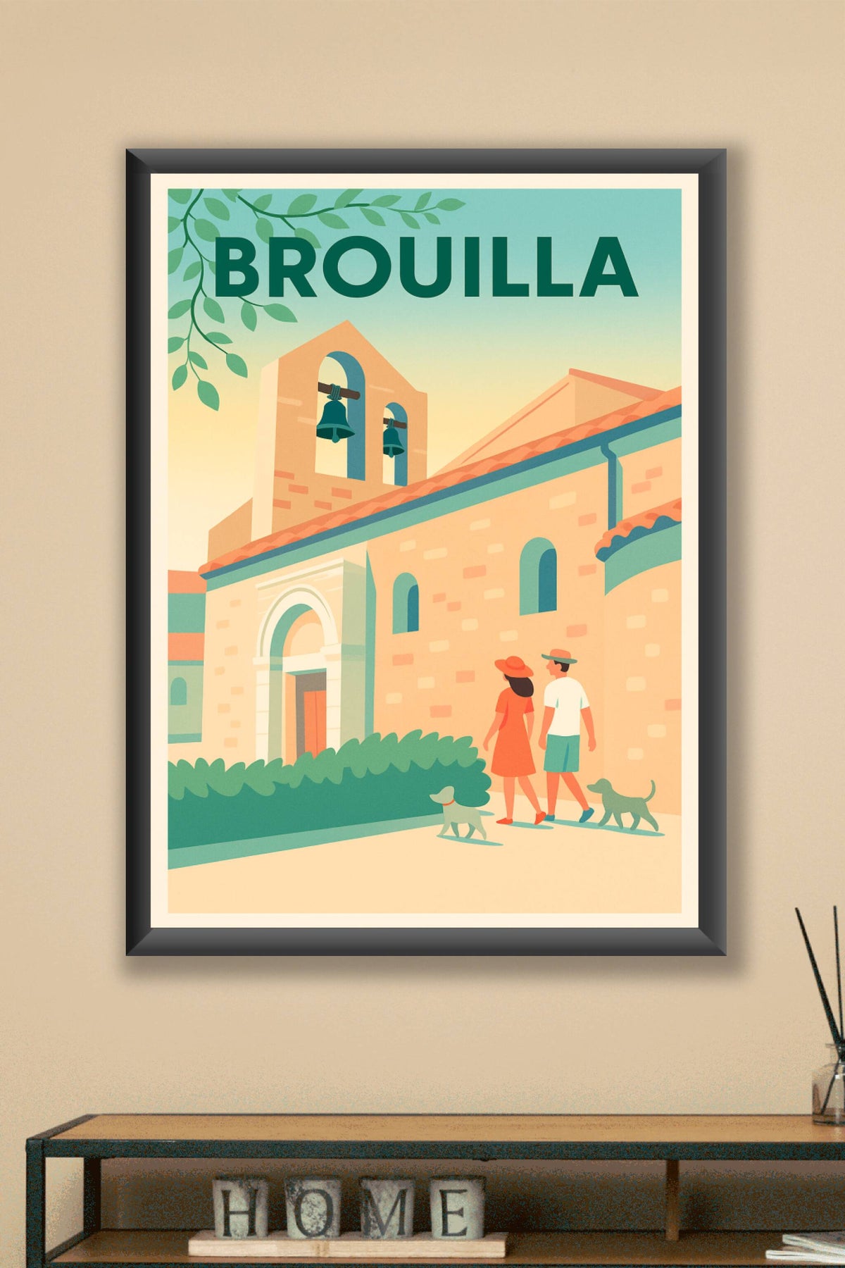 Affiche de Brouilla - Charme et douceur au village