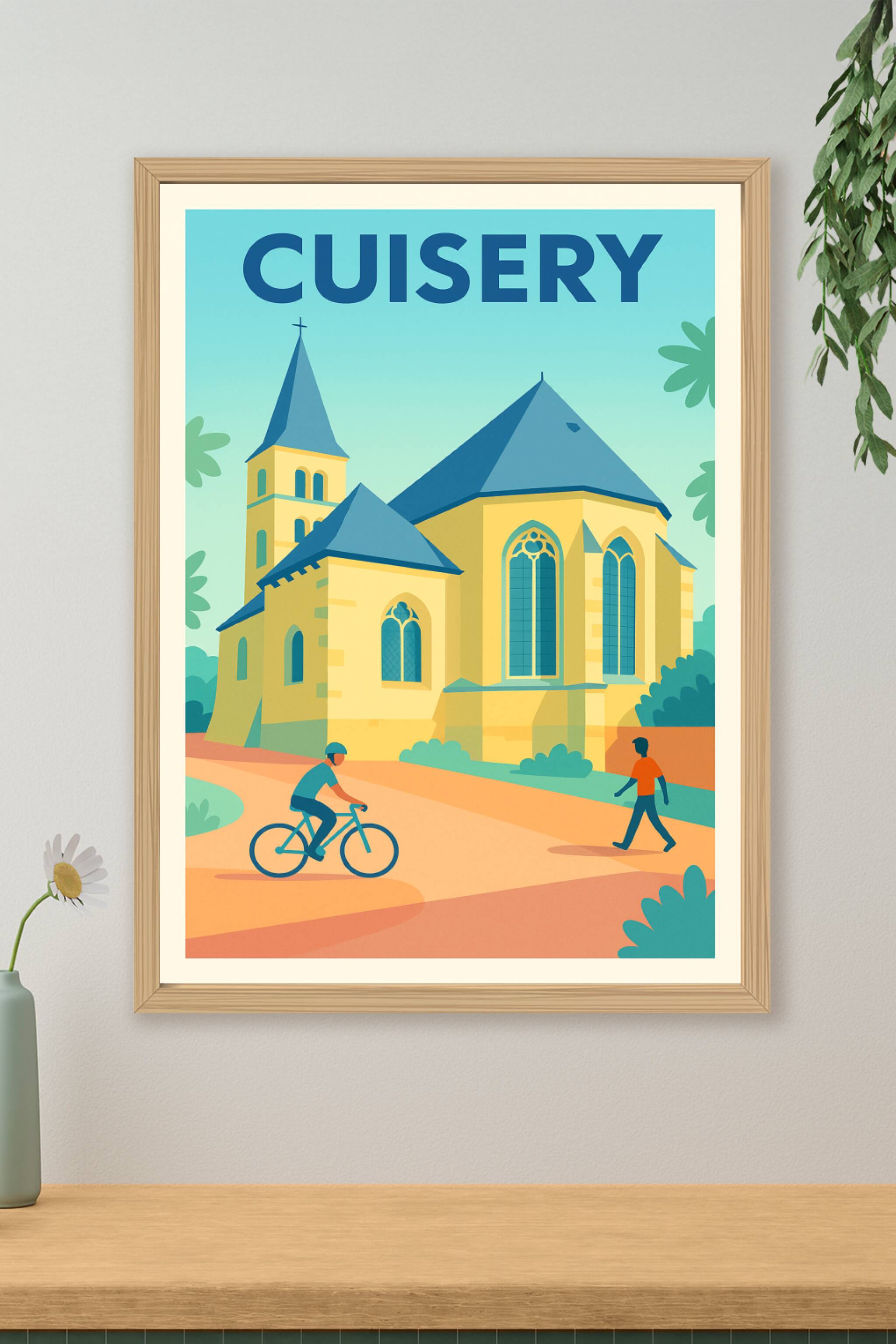 Affiche de Cuisery - L'élégance paisible du patrimoine architectural
