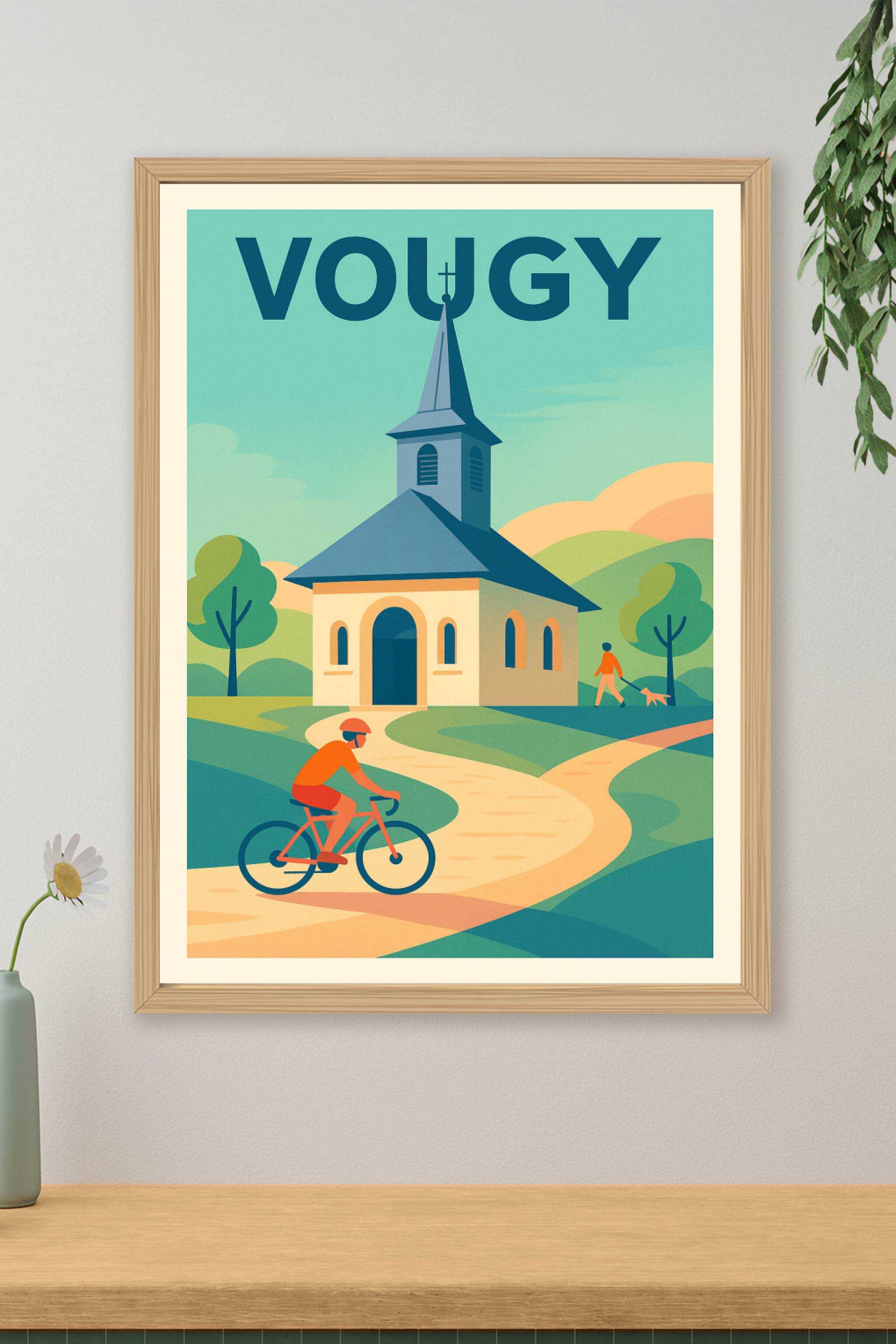 Affiche de Vougy - Charme bucolique et douceur de vivre