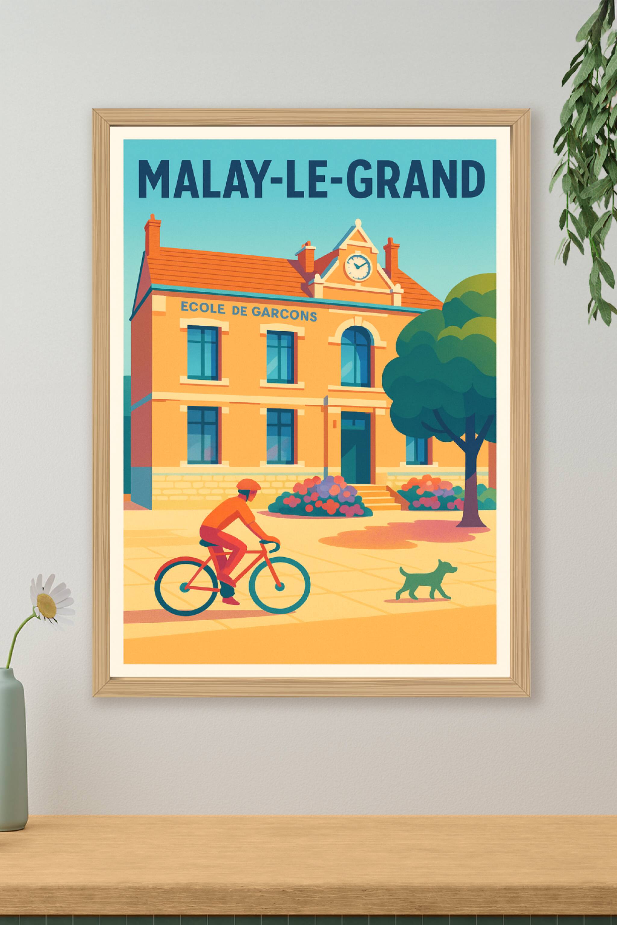 Affiche de Malay-le-Grand - Charme tranquille et patrimoine local