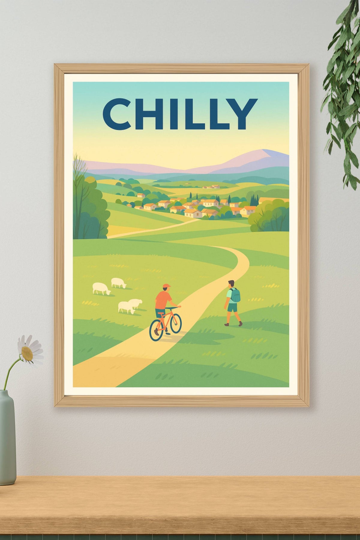Affiche de Chilly - Invitation à la randonnée et à la contemplation