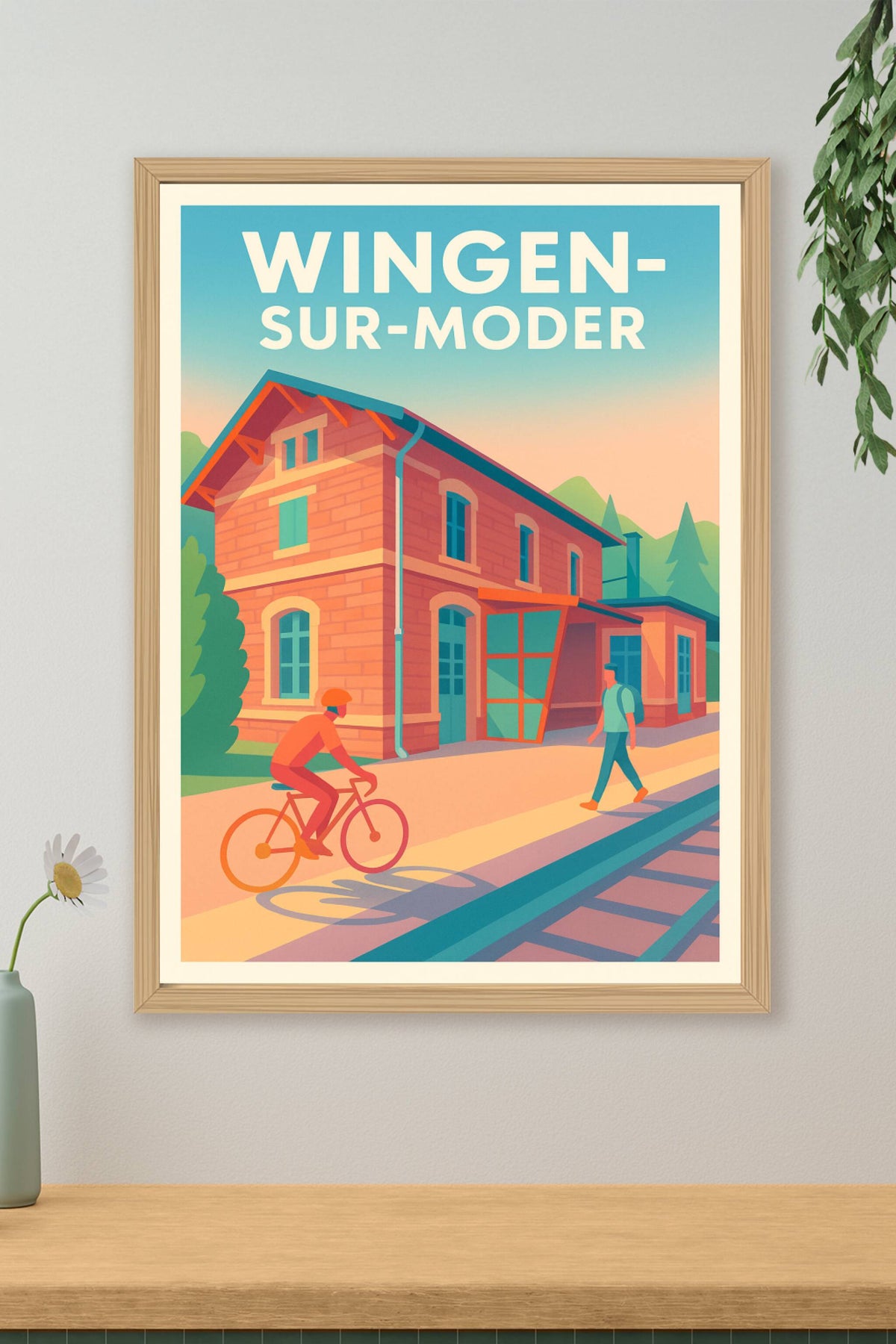 Affiche de Wingen-sur-Moder - Charme tranquille au bord des rails