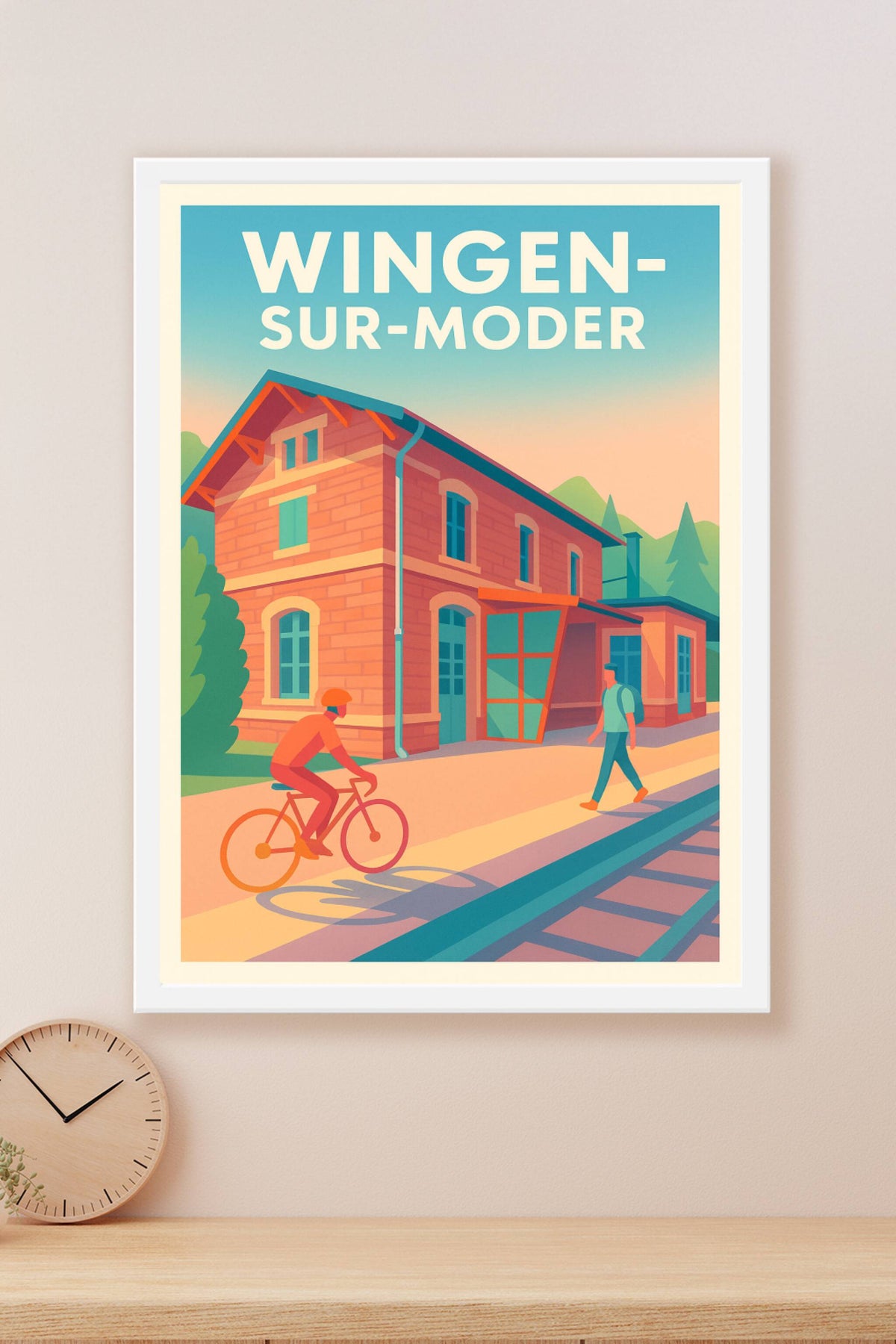 Affiche de Wingen-sur-Moder - Charme tranquille au bord des rails