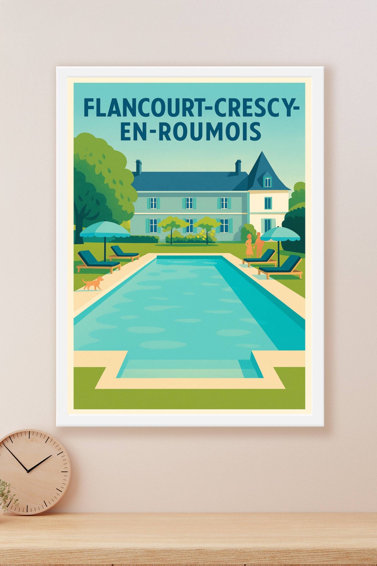 Affiche de Flancourt-Crescy-en-Roumois - Charme et sérénité au bord de la piscine